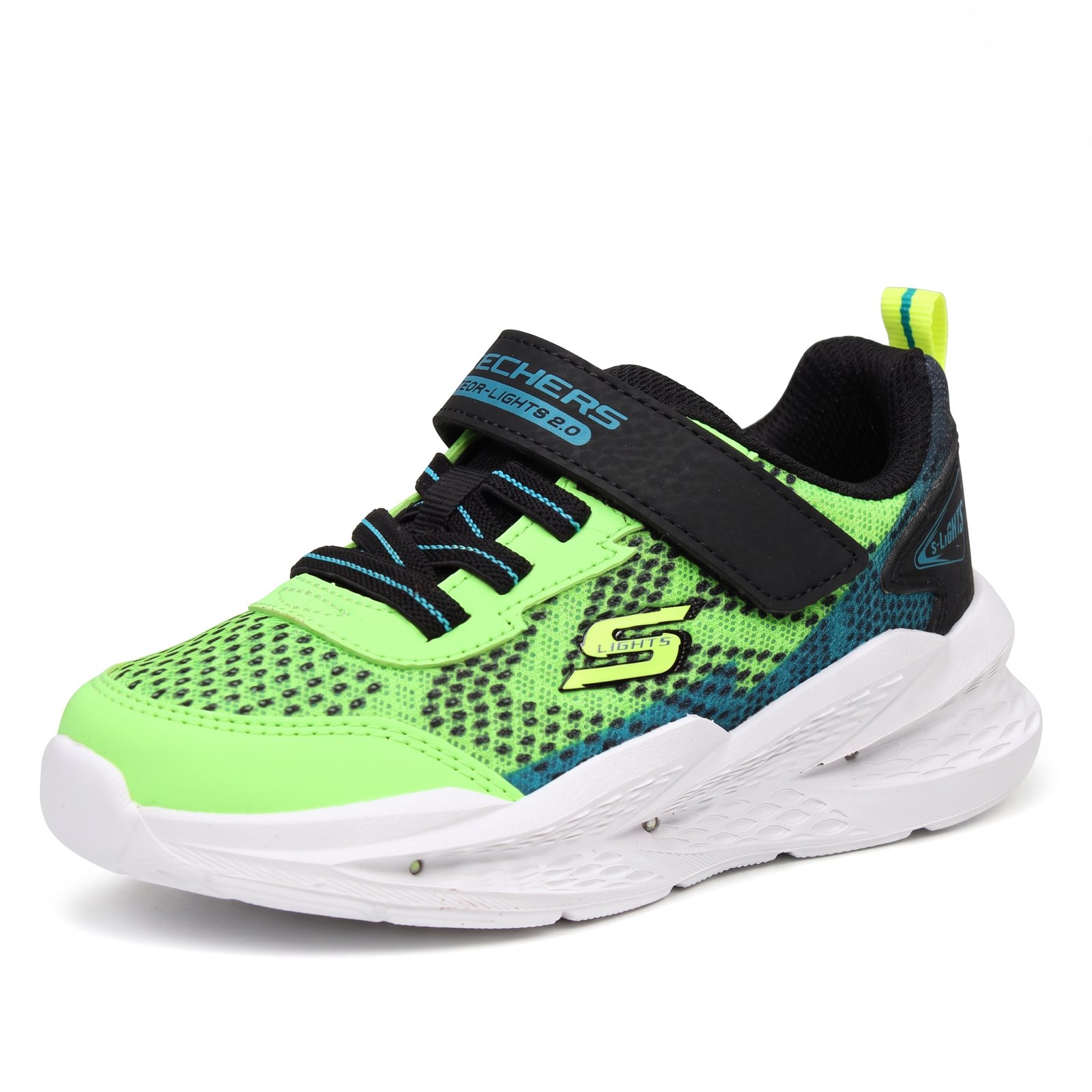 SKECHERS Meteor Lights - Sneakers con strappo e luci Junior blu Foto 1