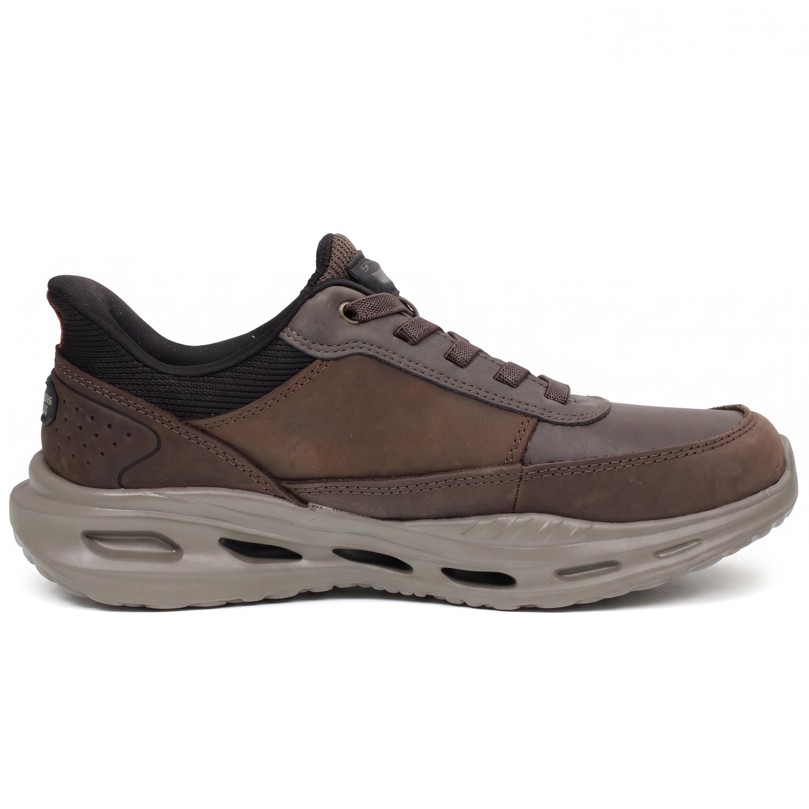 SKECHERS Orvan Moxley Arch Fit - Slip On in Pelle Uomo marrone Foto 3