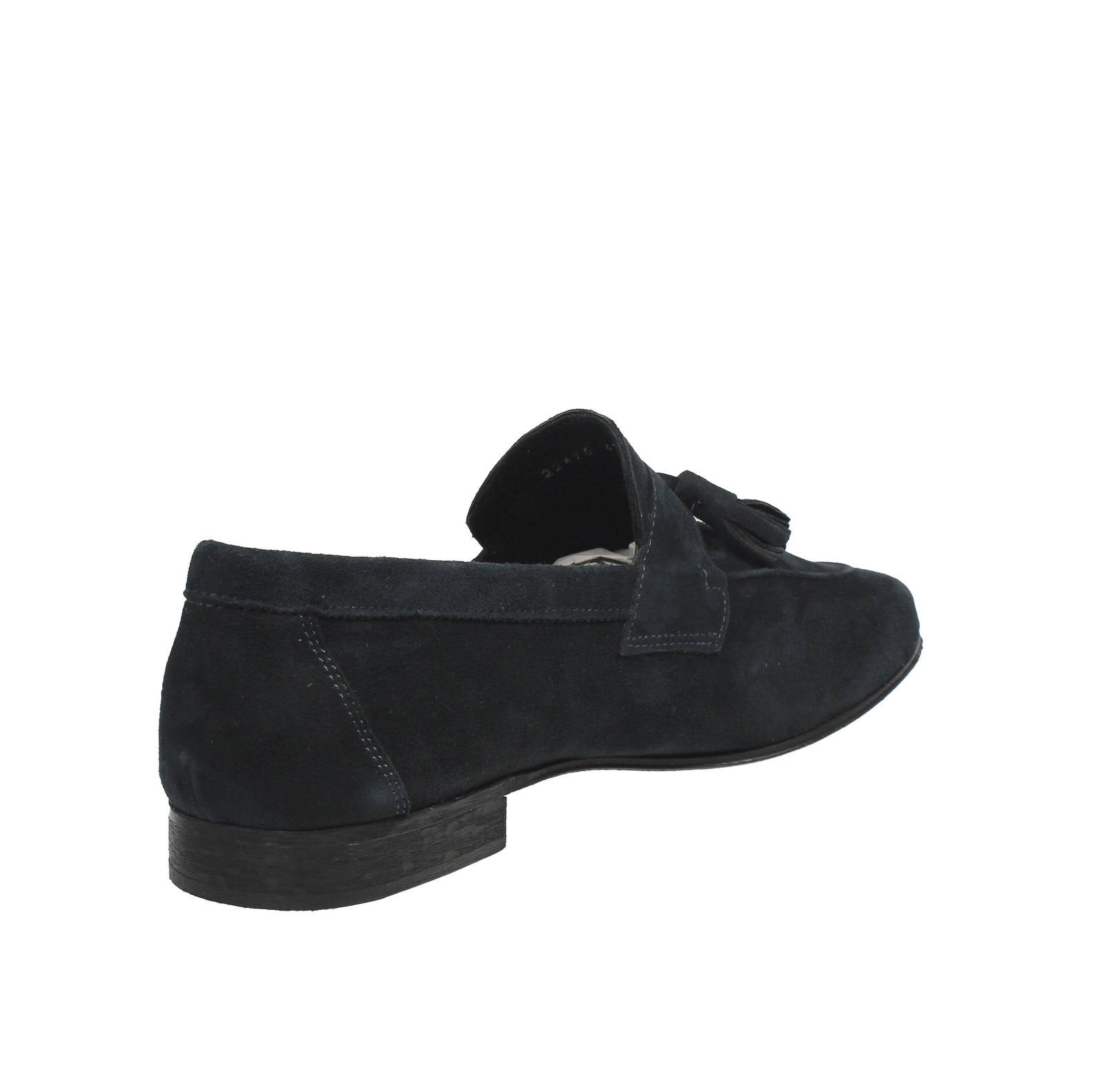 ANTICA CUOIERIA Amalfi - Mocassins en daim avec glands Homme bleu Photo 4