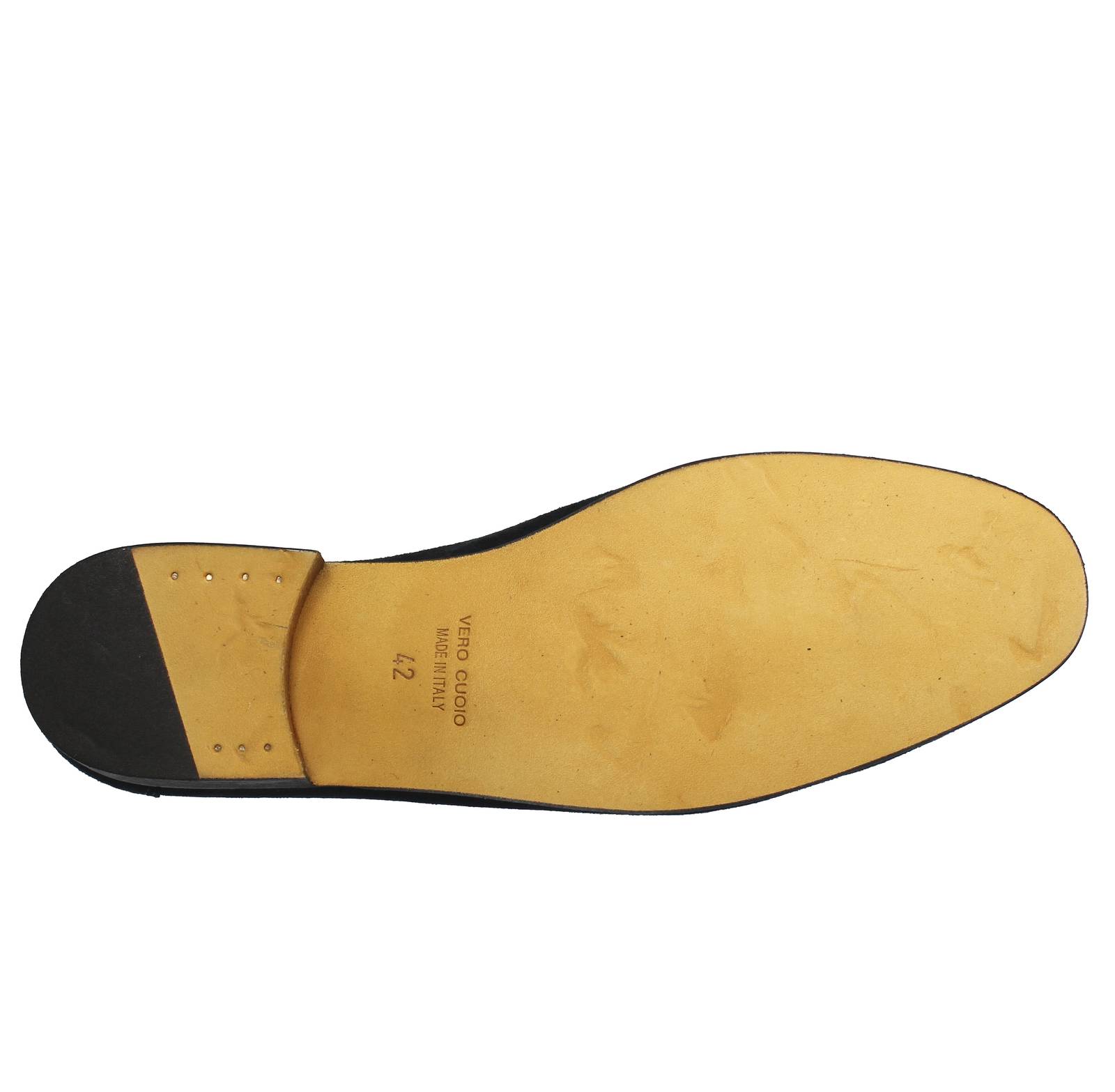 ANTICA CUOIERIA Amalfi - Mocassins en daim avec glands Homme bleu Photo 5