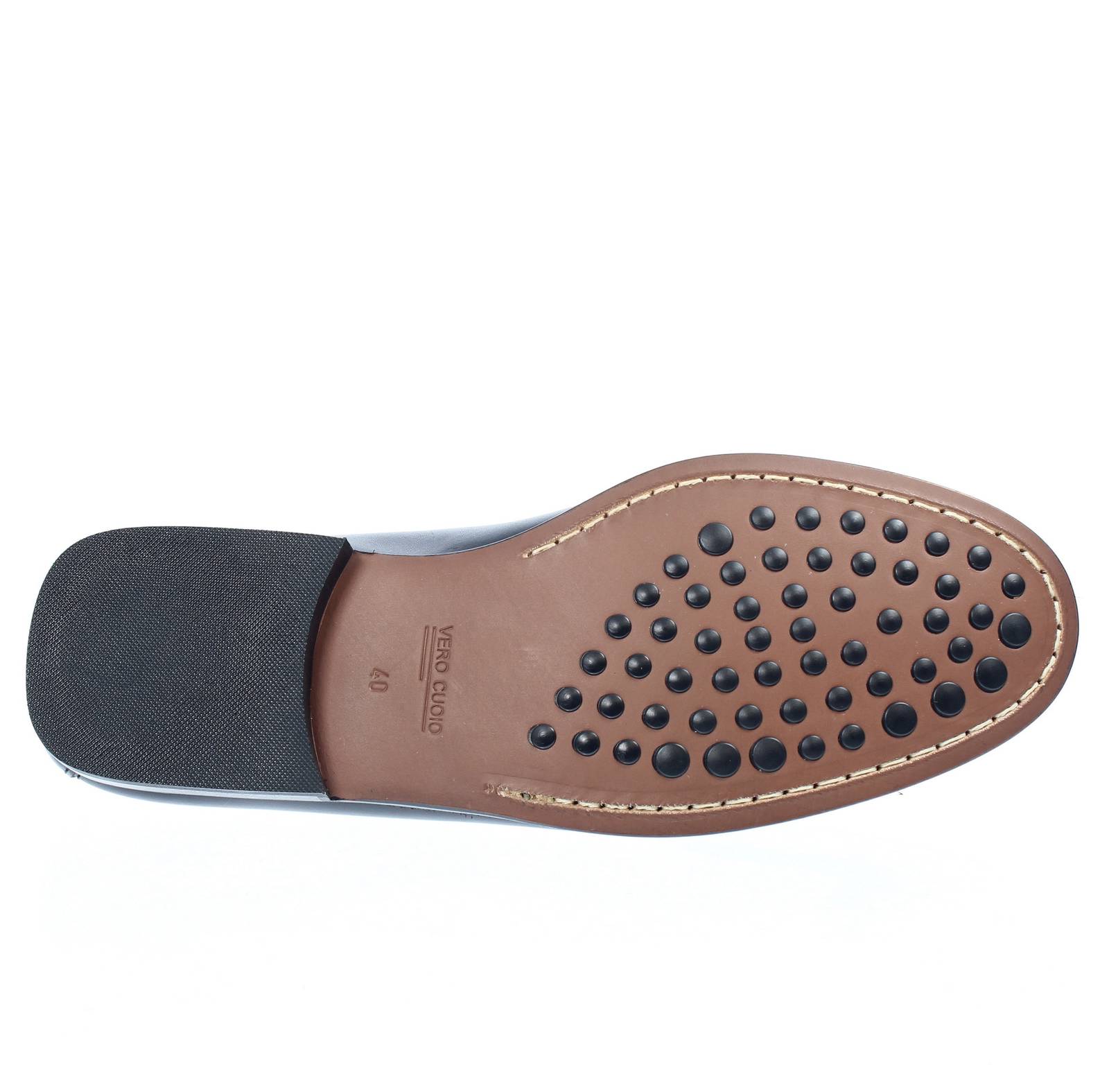 ANTICA CUOIERIA Anil - Mocassins en cuir Homme noir Photo 5