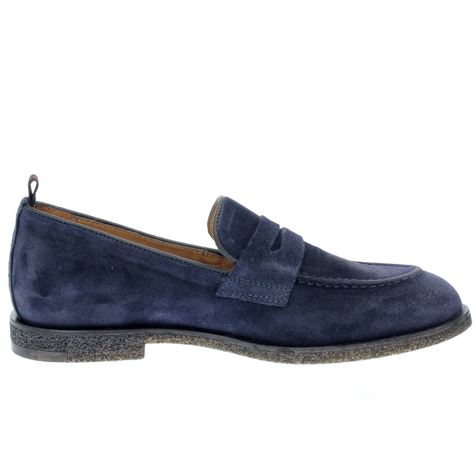 ANTICA CUOIERIA Cortina - Mocassins en daim Homme bleu Photo 2