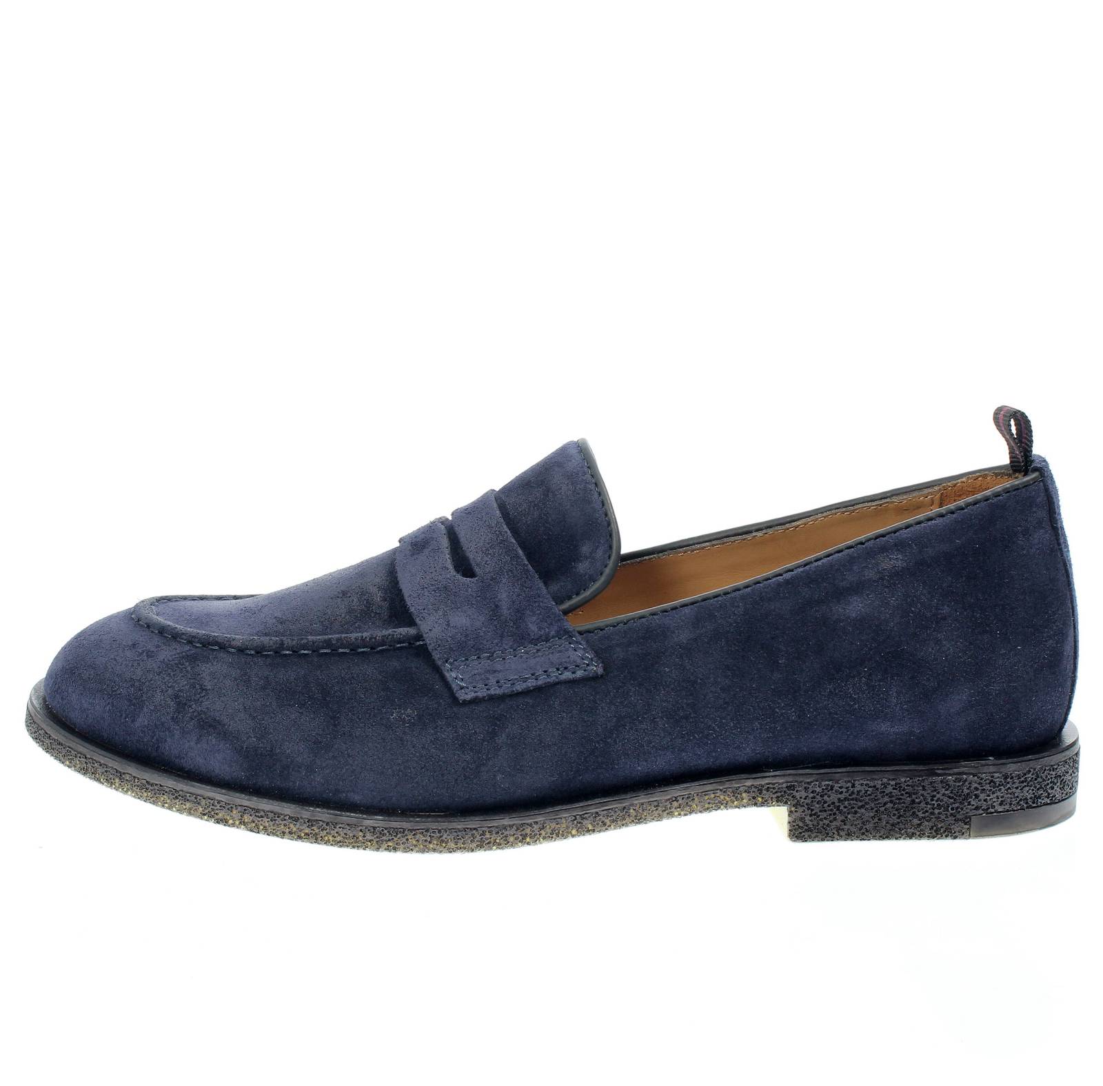 ANTICA CUOIERIA Cortina - Mocassins en daim Homme bleu Photo 3