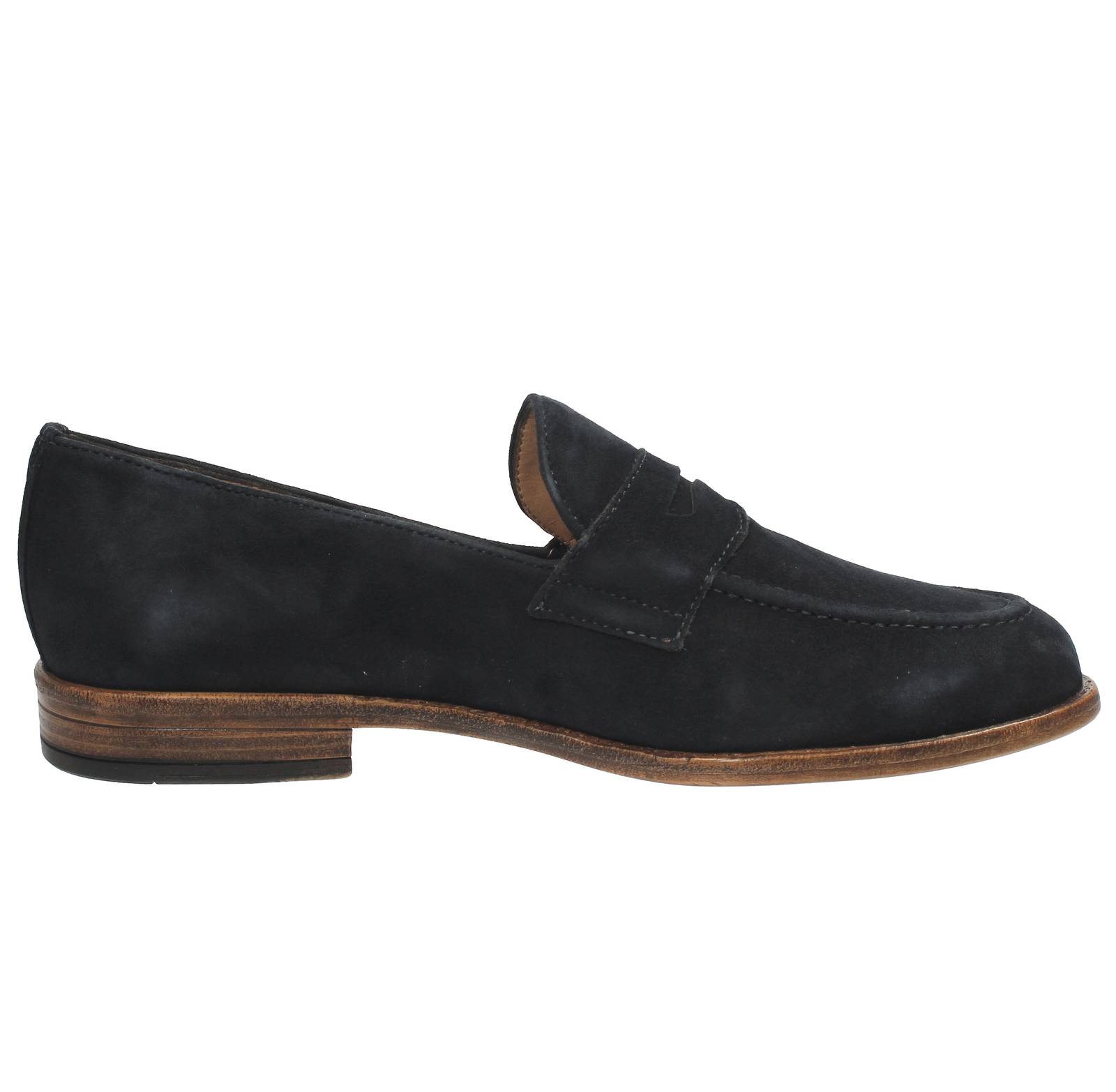 ANTICA CUOIERIA Amalfi - Mocassins en daim Homme bleu Photo 2