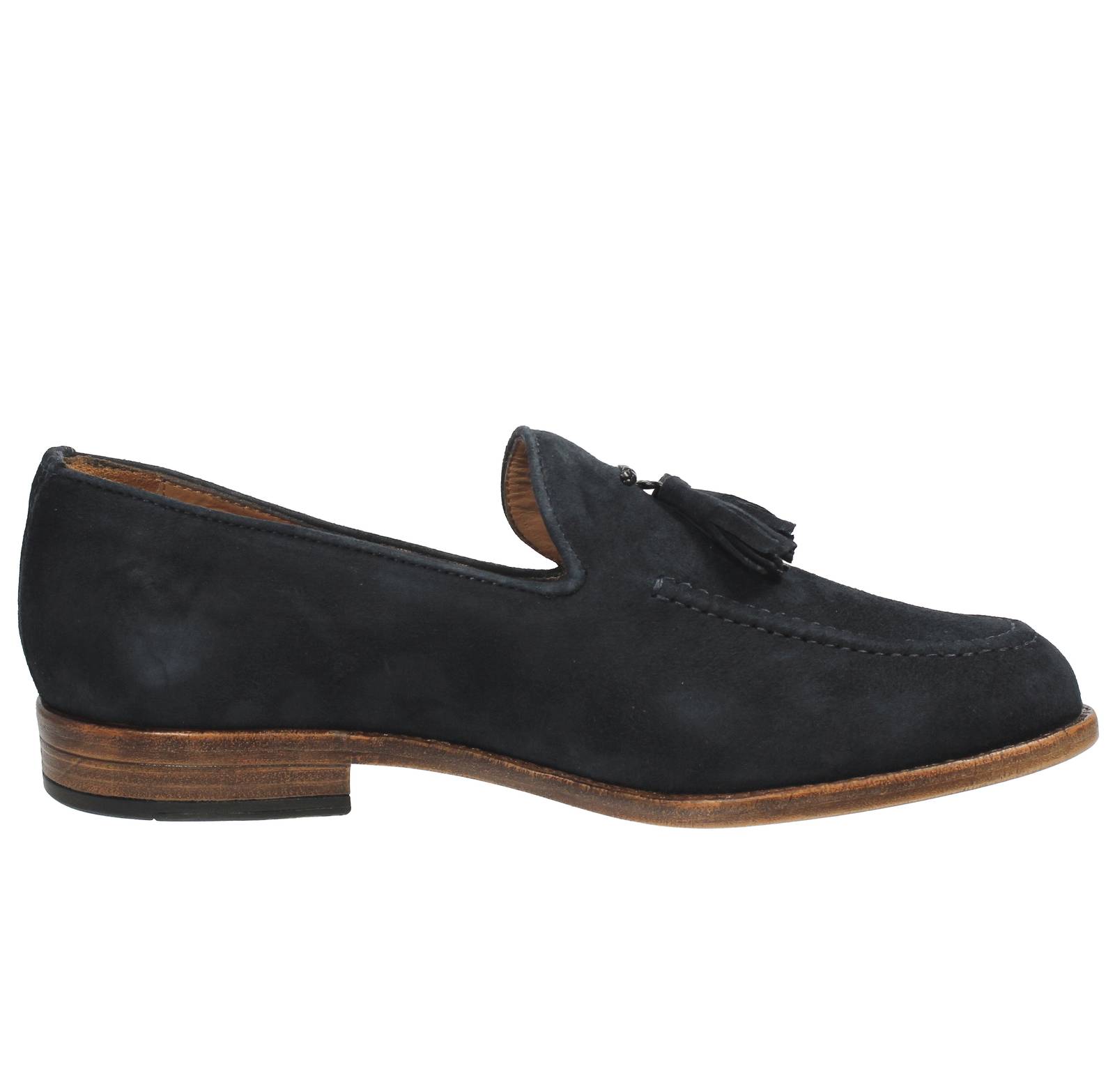 ANTICA CUOIERIA Amalfi - Mocassins en daim Homme bleu Photo 2