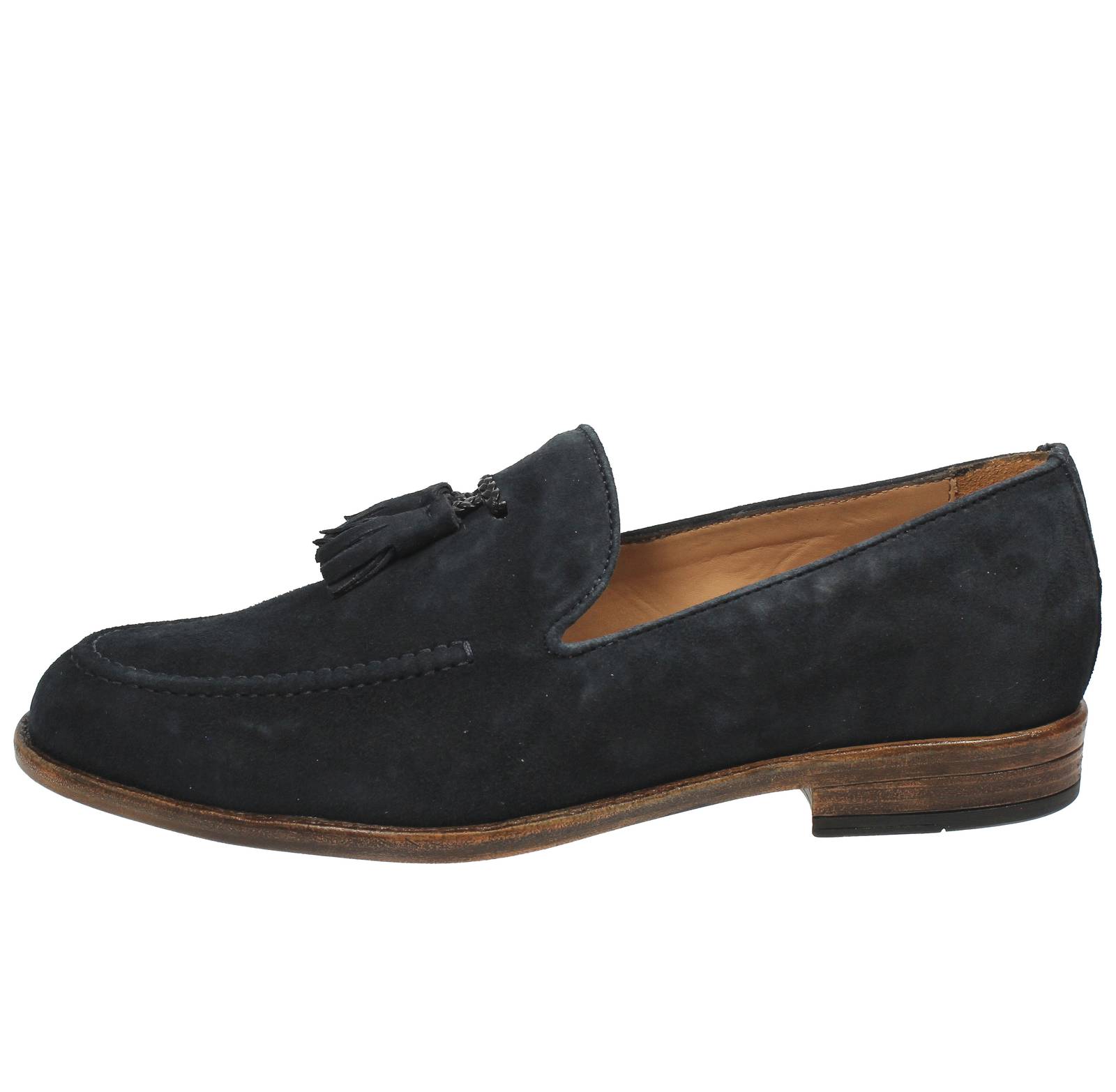 ANTICA CUOIERIA Amalfi - Mocassins en daim Homme bleu Photo 3