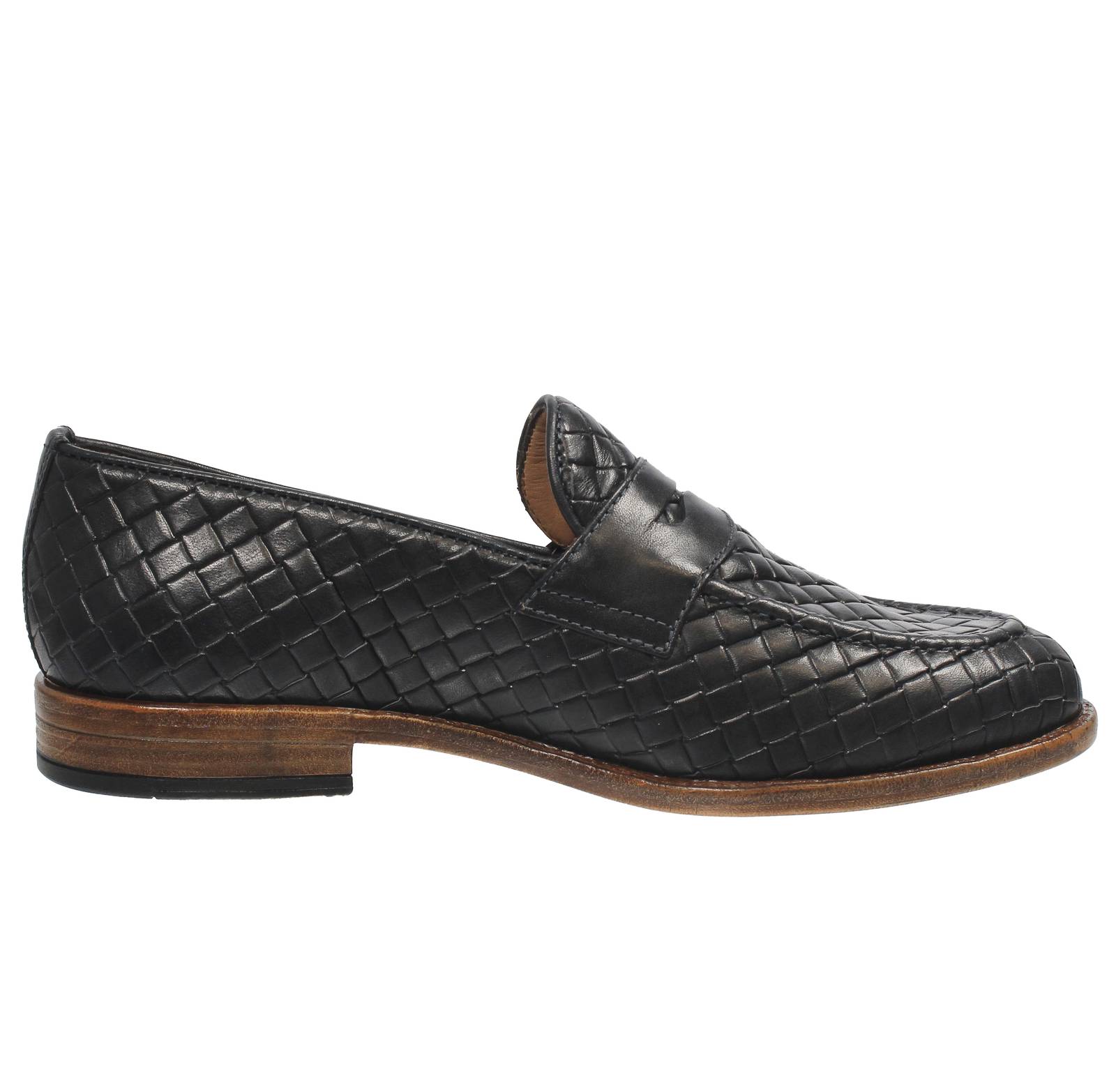 ANTICA CUOIERIA Panama - Mocassins en cuir Homme bleu Photo 2