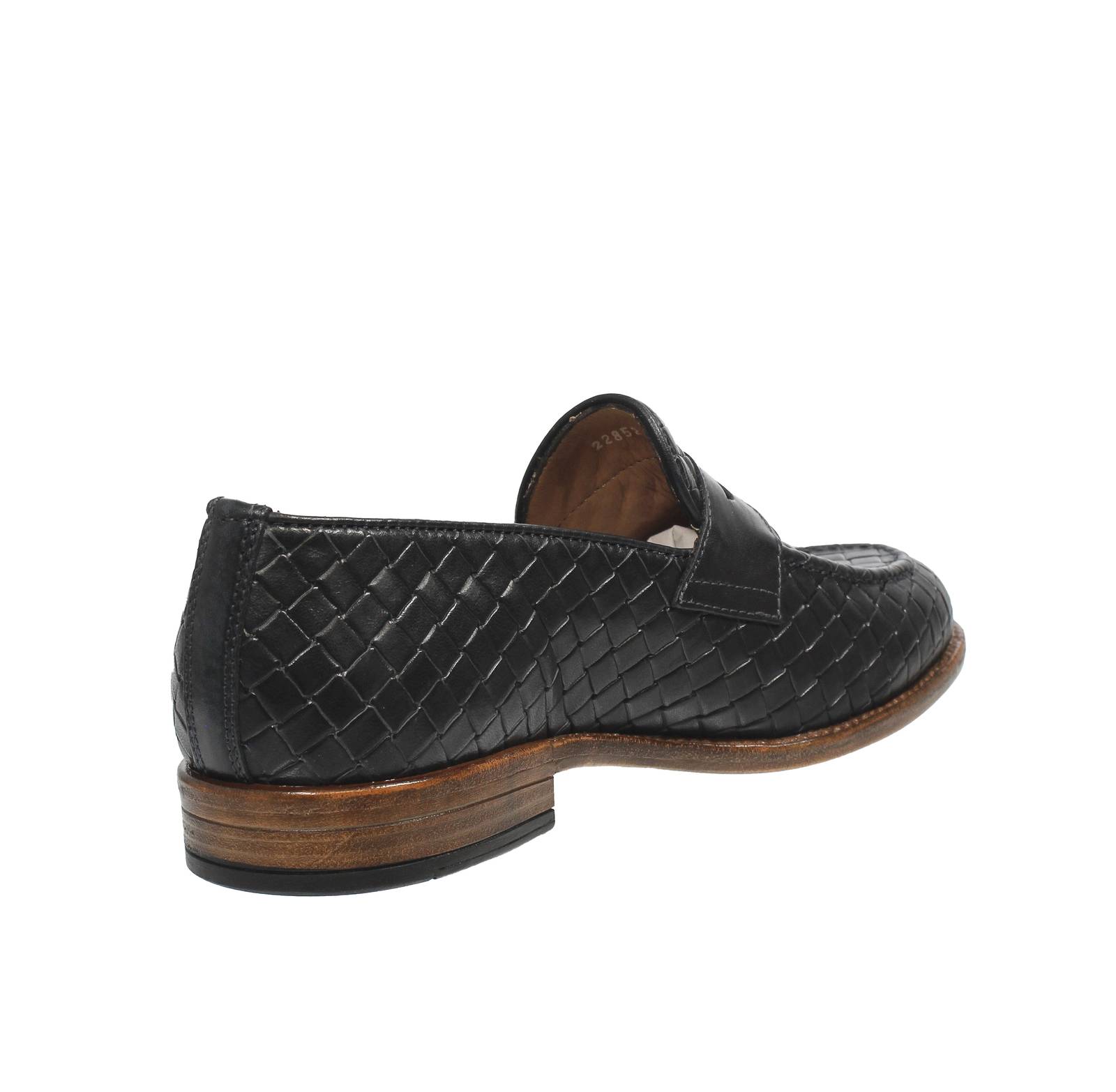 ANTICA CUOIERIA Panama - Mocassins en cuir Homme bleu Photo 4