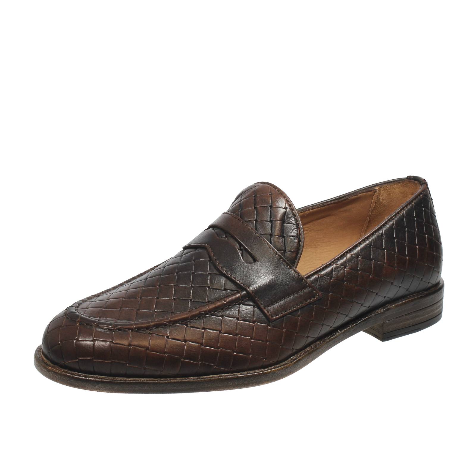 ANTICA CUOIERIA Panama - Mocassini in Pelle Uomo marrone