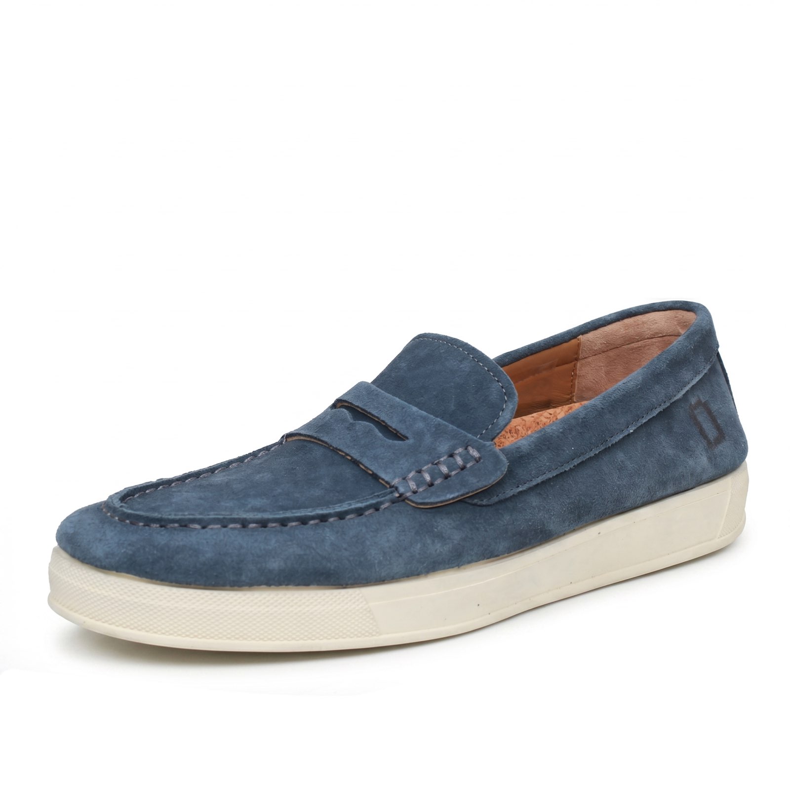 MONO WAY Mocassins en daim Homme bleu