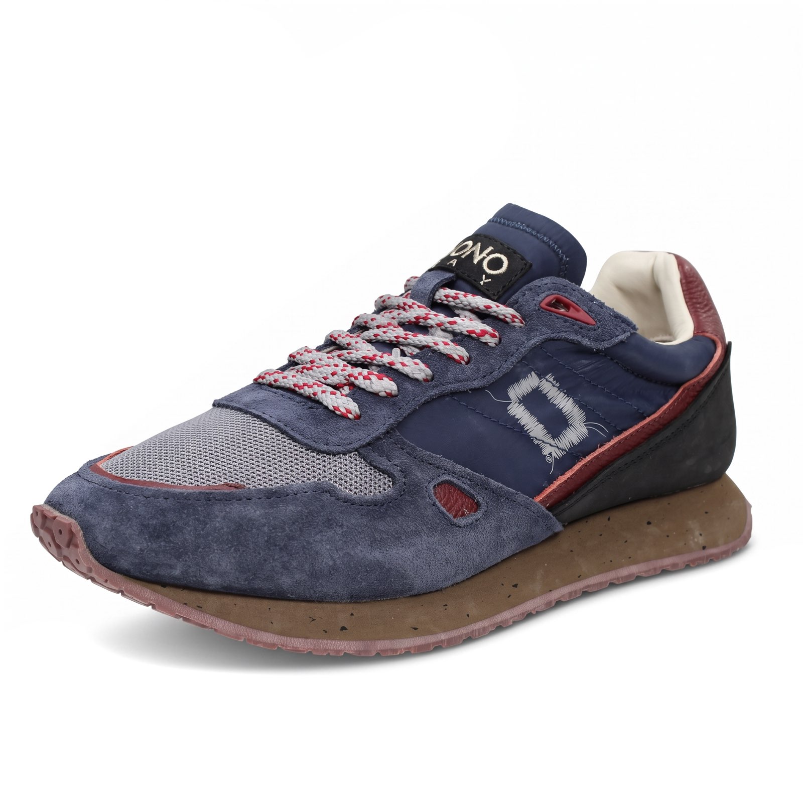 MONO WAY Sneakers basses en daim Homme bleu