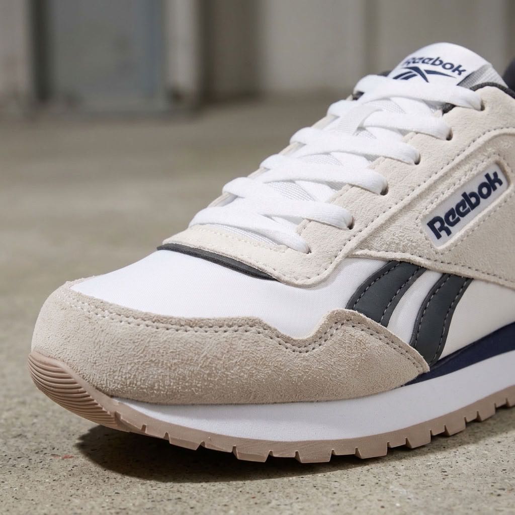 REEBOK Glide - Sneakers in daim Homme blanc Photo 5