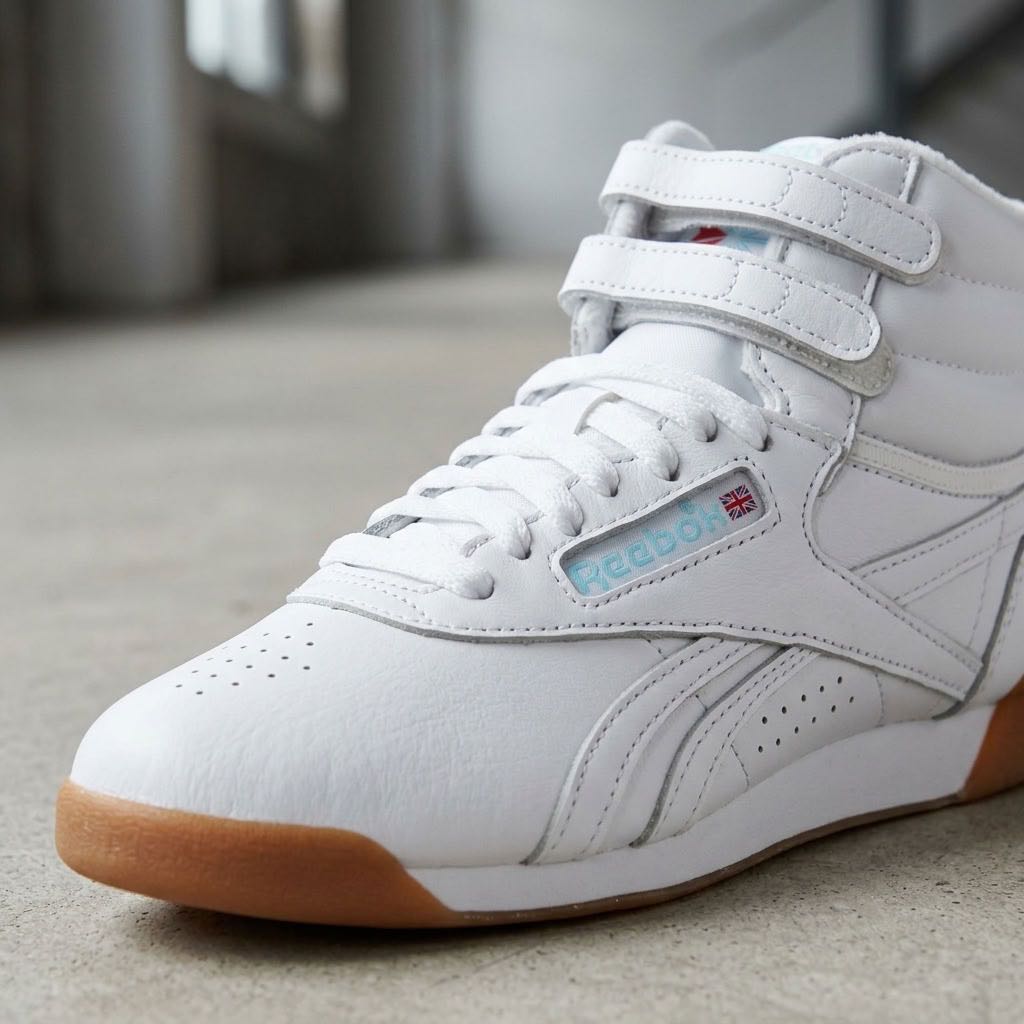REEBOK Freestyle High - Sneakers montantes en cuir Femme blanc Photo 5