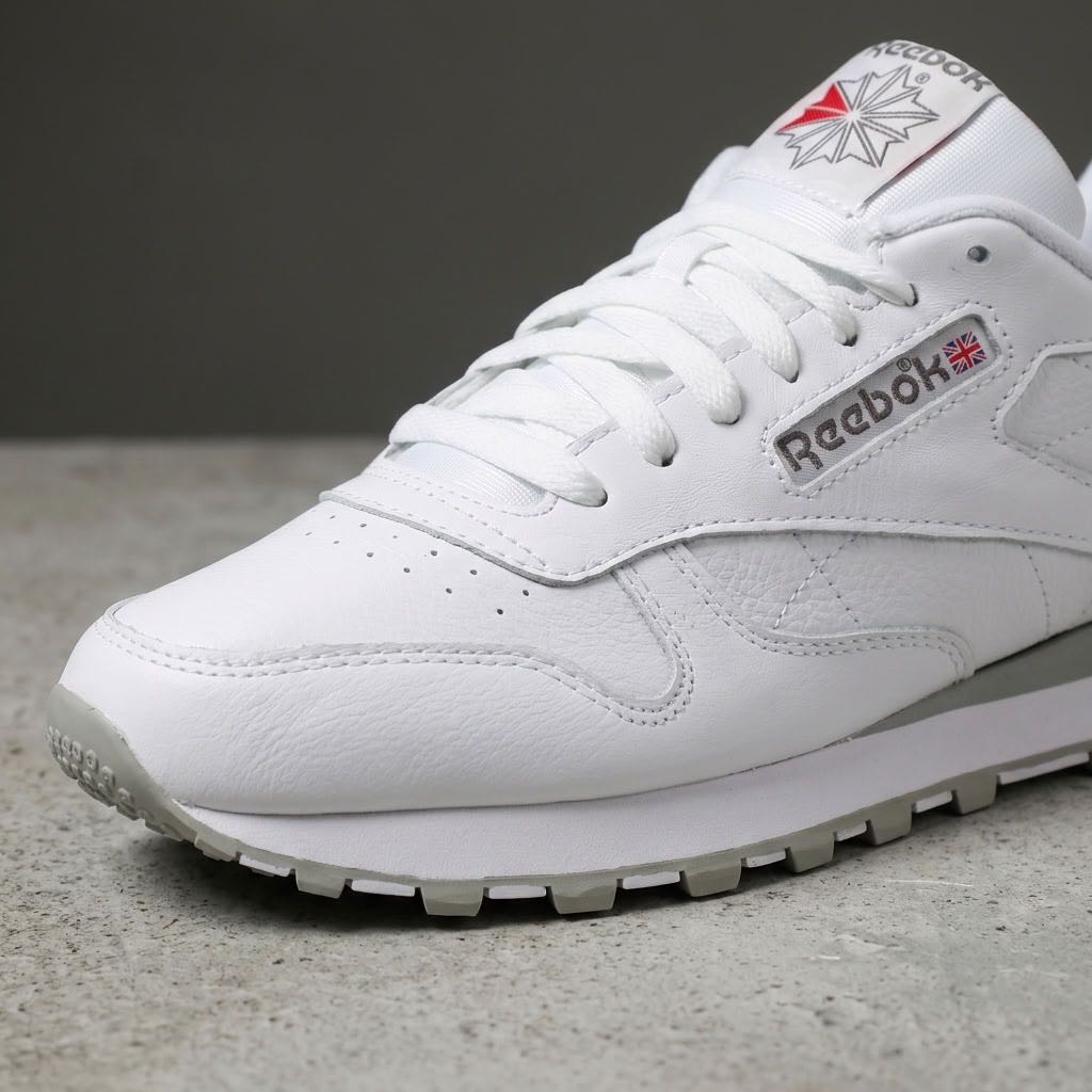 REEBOK Classic Leather - Sneakers basses rétro Homme blanc Photo 5