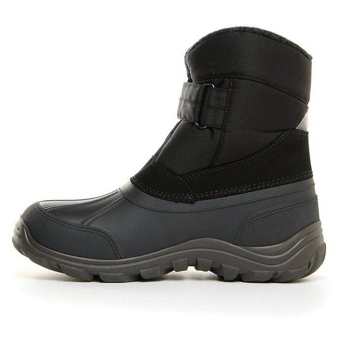OLANG Assen - Bottes de neige imperméables avec velcro Homme noir Photo 2