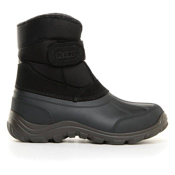 OLANG Assen - Bottes de neige imperméables avec velcro Homme noir Photo 3