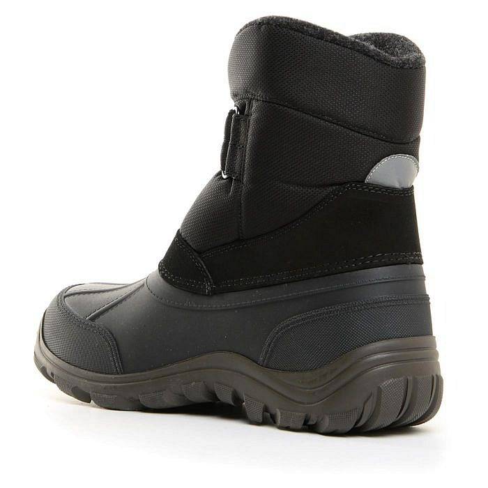 OLANG Assen - Bottes de neige imperméables avec velcro Homme noir Photo 4