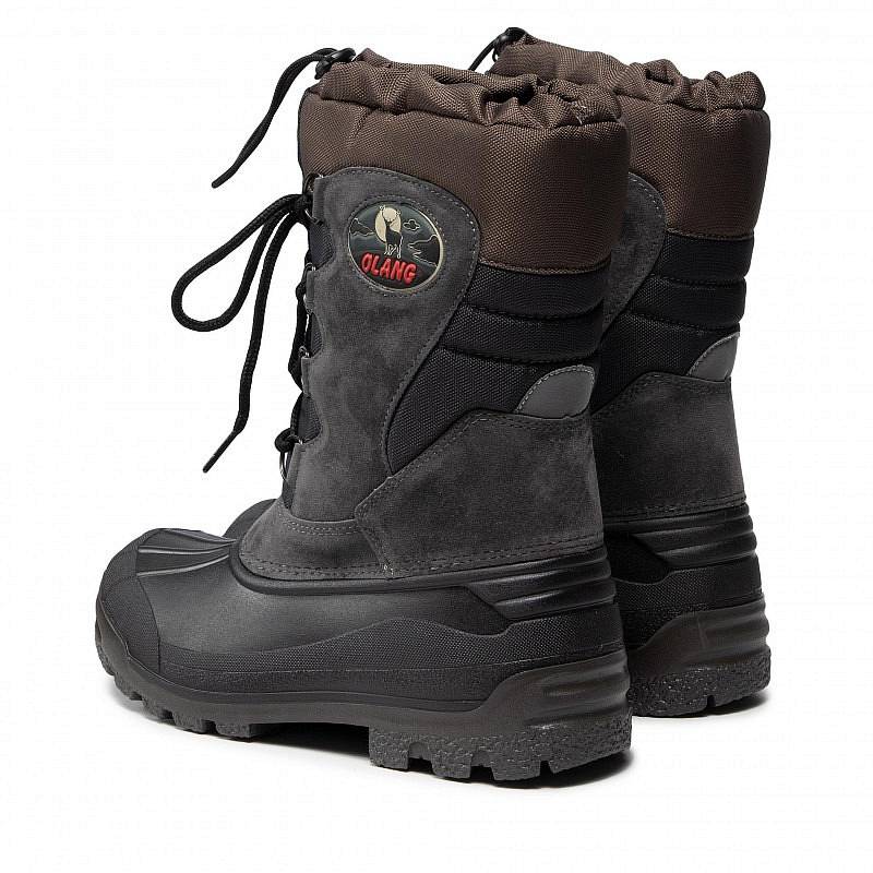 OLANG Canadian - Waterproof lace-up snow boots Man grey Photo 3