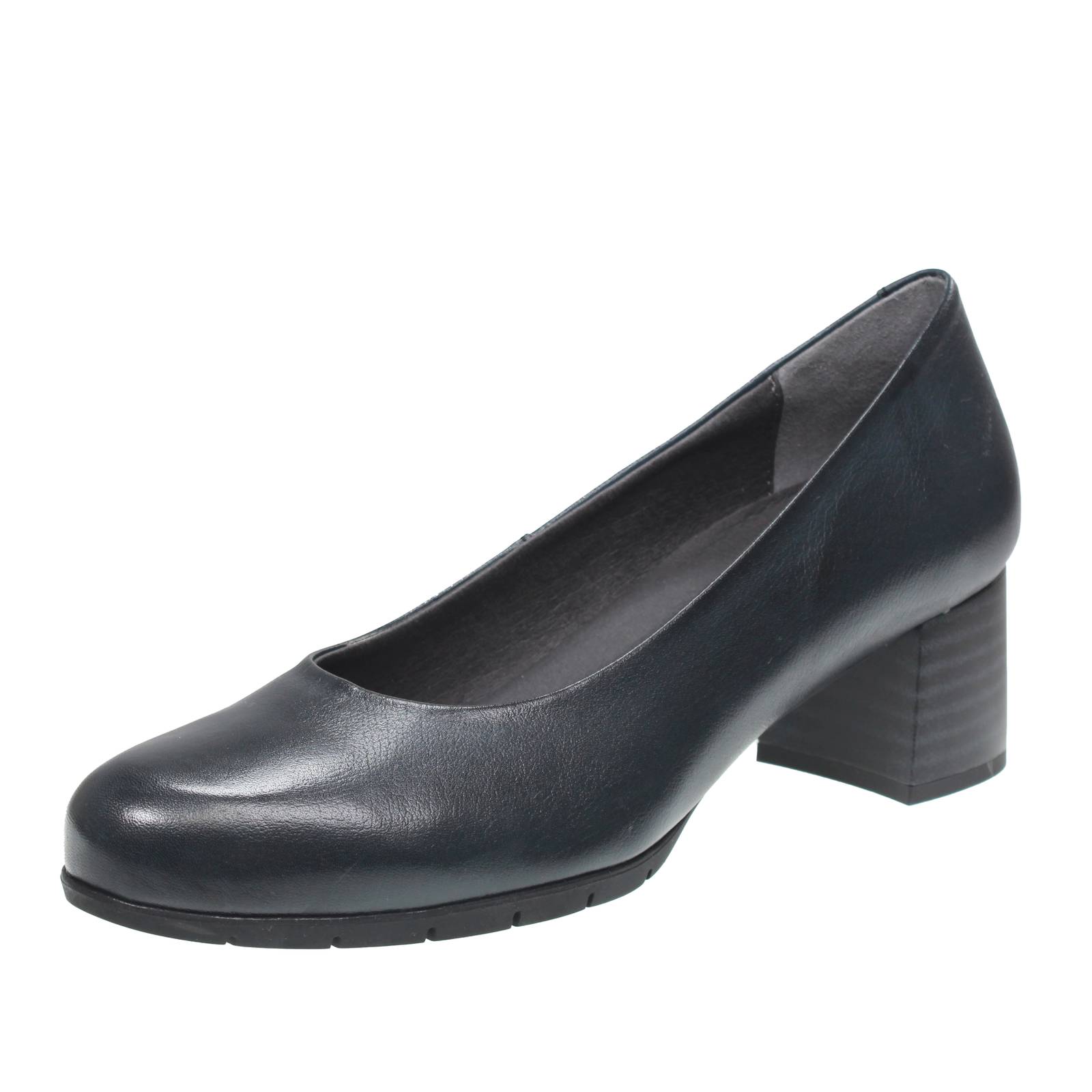 Pitillos Leder Pumps mit mittlerem Absatz blau - Damen Schuhe Pumps