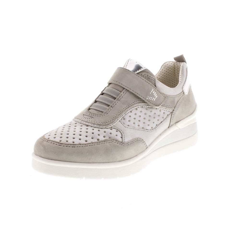 Sandalo Ciabatta da Donna Valleverde Comfort V2162 Bianco/Argento