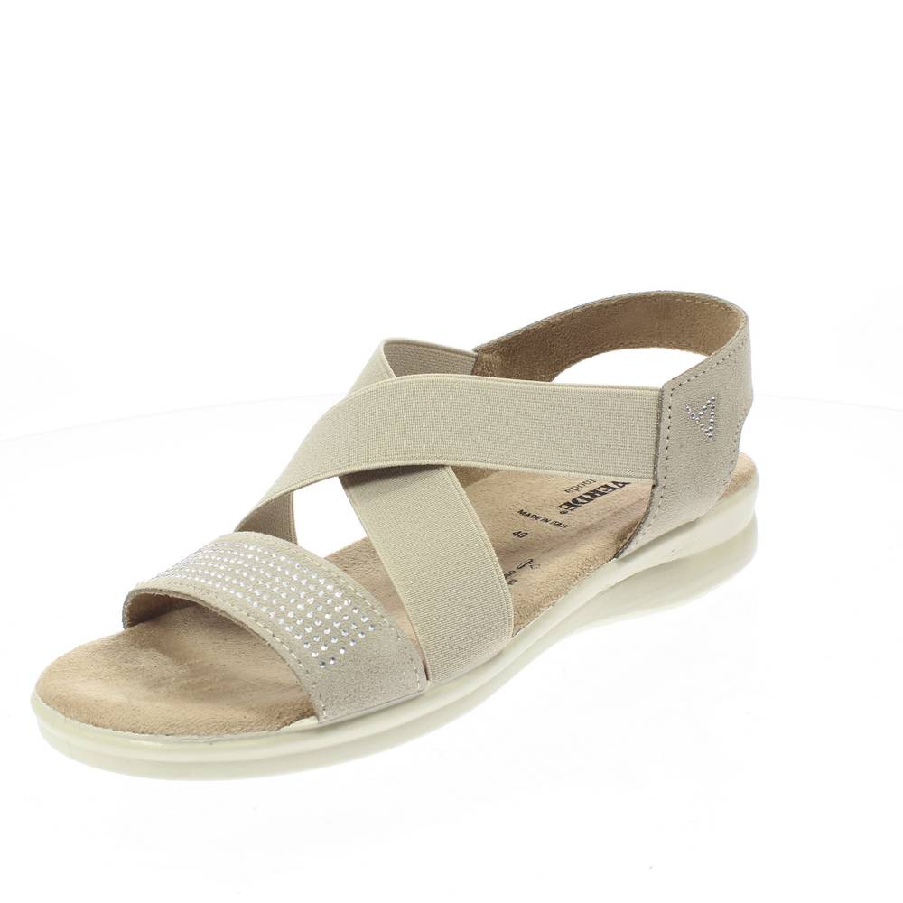 VALLEVERDE Sandali comfort con Zeppa bassa beige Sandali Zeppa Donna 25328