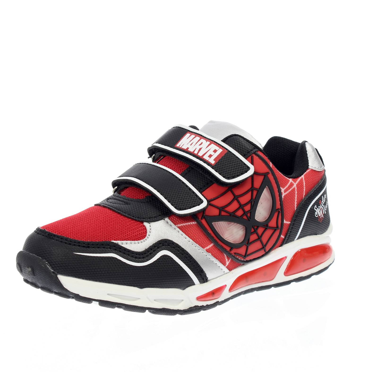 WALT DISNEY Spiderman - Sneakers mit Lichtern und Riemen Kinder schwarz