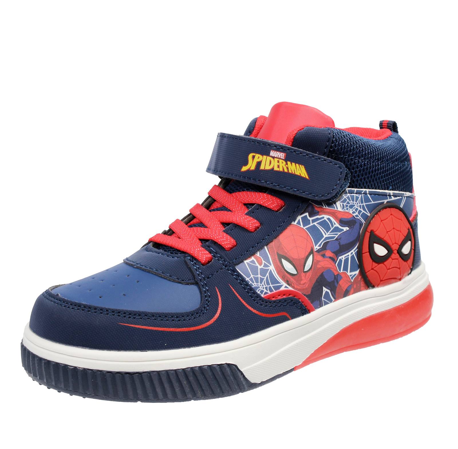 WALT DISNEY Spiderman - Hohe Sneakers mit LED-Leuchten Kinder blau