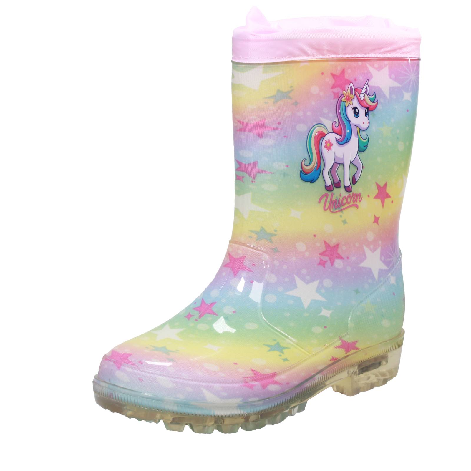 WALT DISNEY Unicorn - Stiefel mit Lichtern und LEDs Kinder rosa