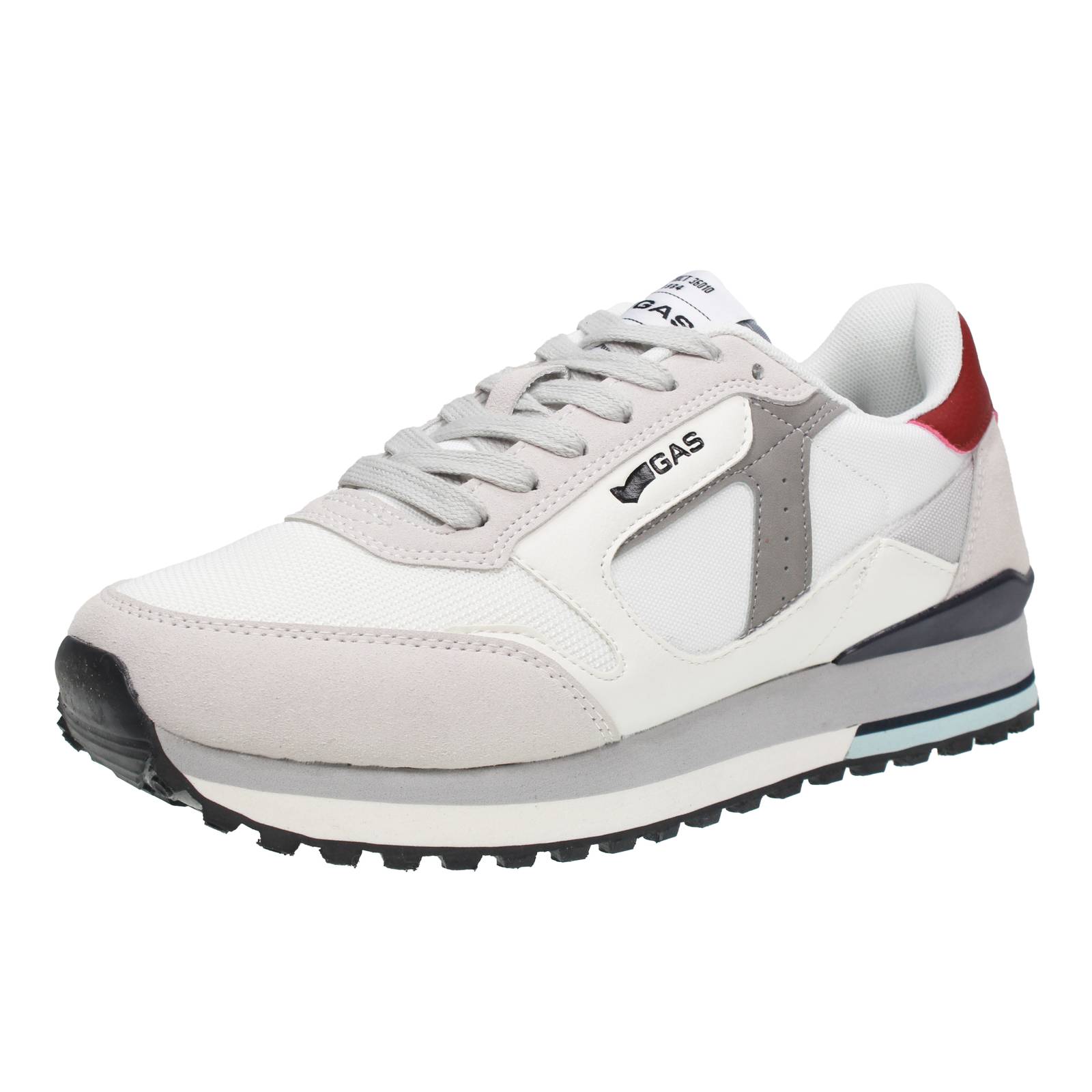 Gas Malik Mix - Mesh Sneaker wei - Herren Schuhe Sneaker Freizeit 9890₽