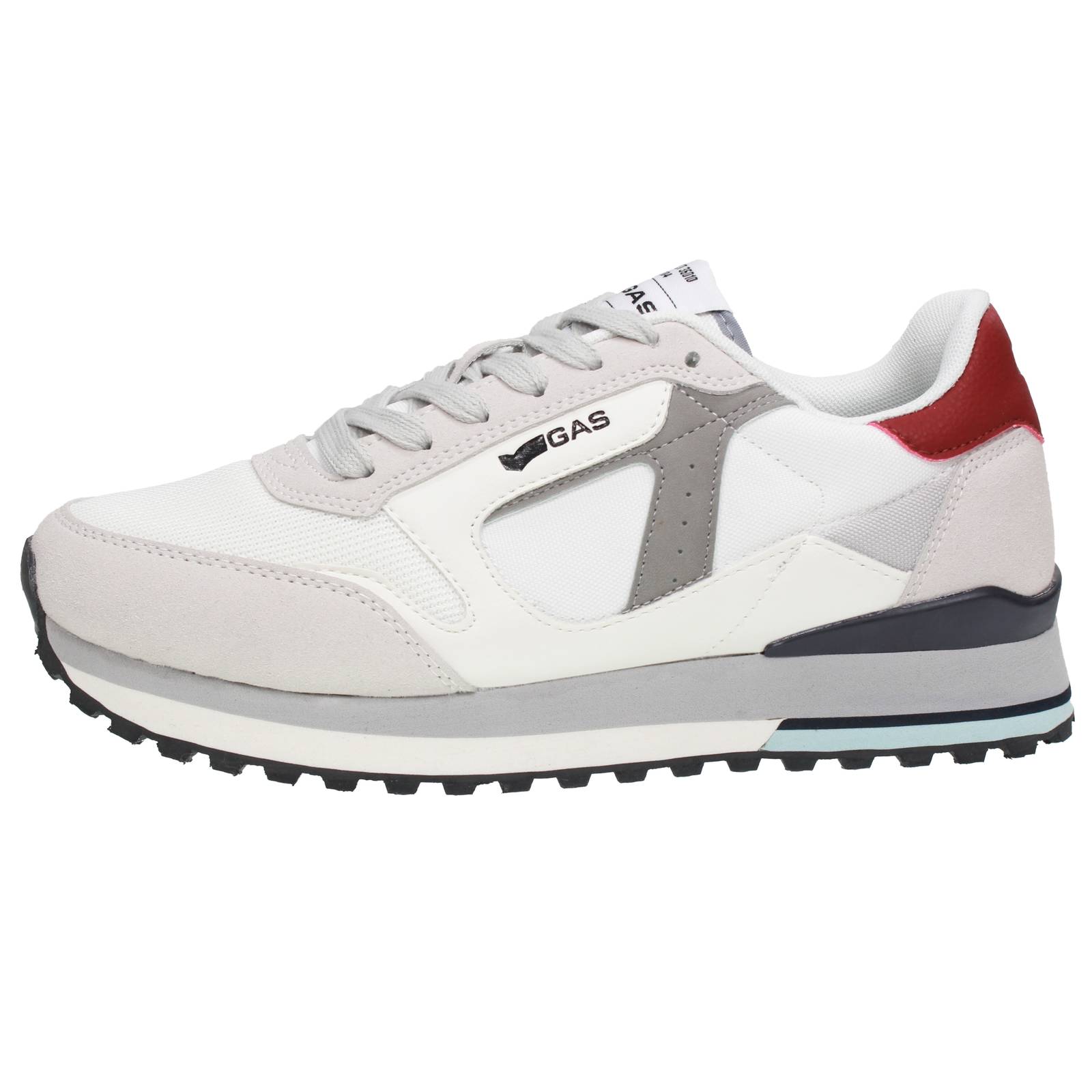 GAS Malik Mix - Mesh Sneakers Man white Photo 3