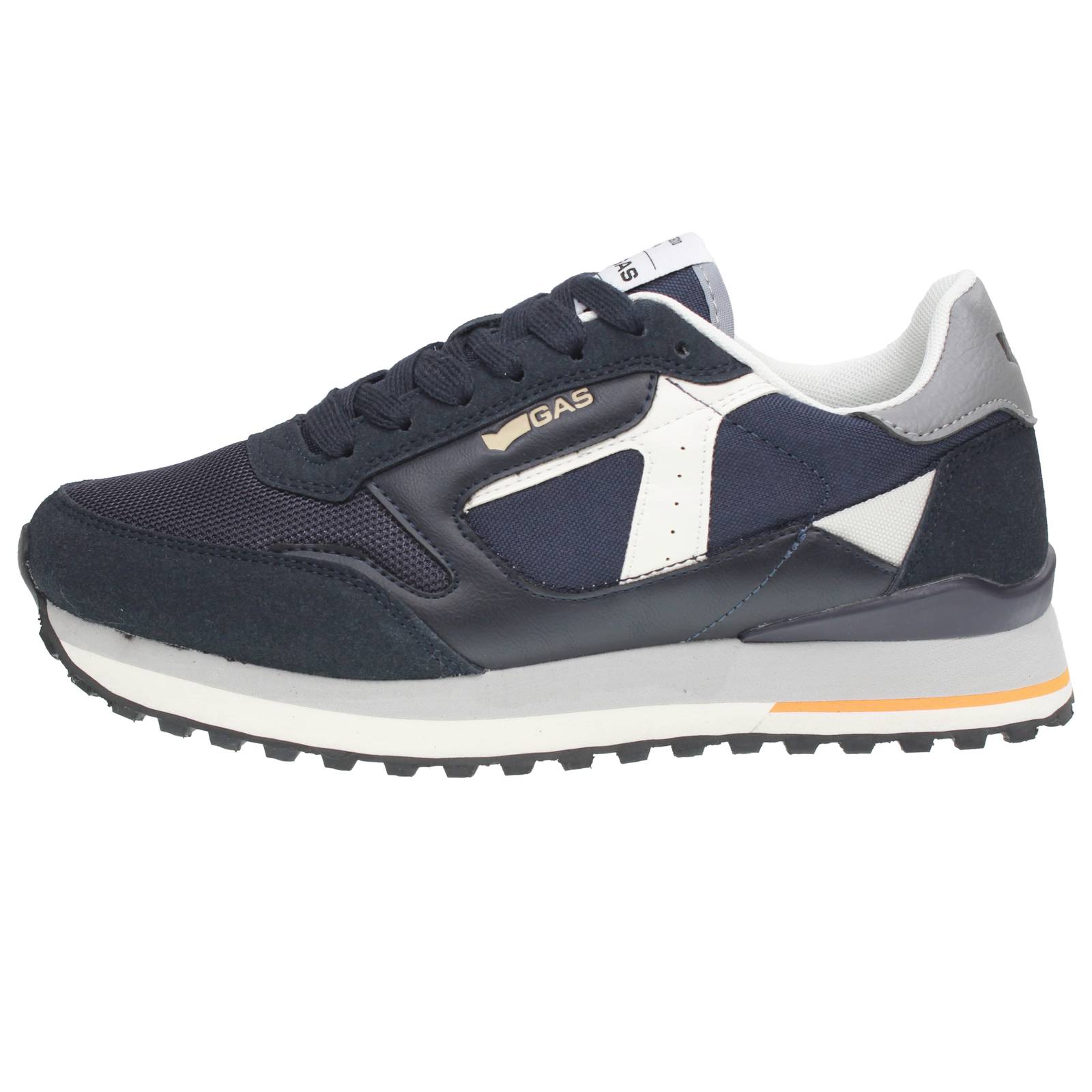 GAS Malik Mix - Mesh Sneakers Man blue Photo 3
