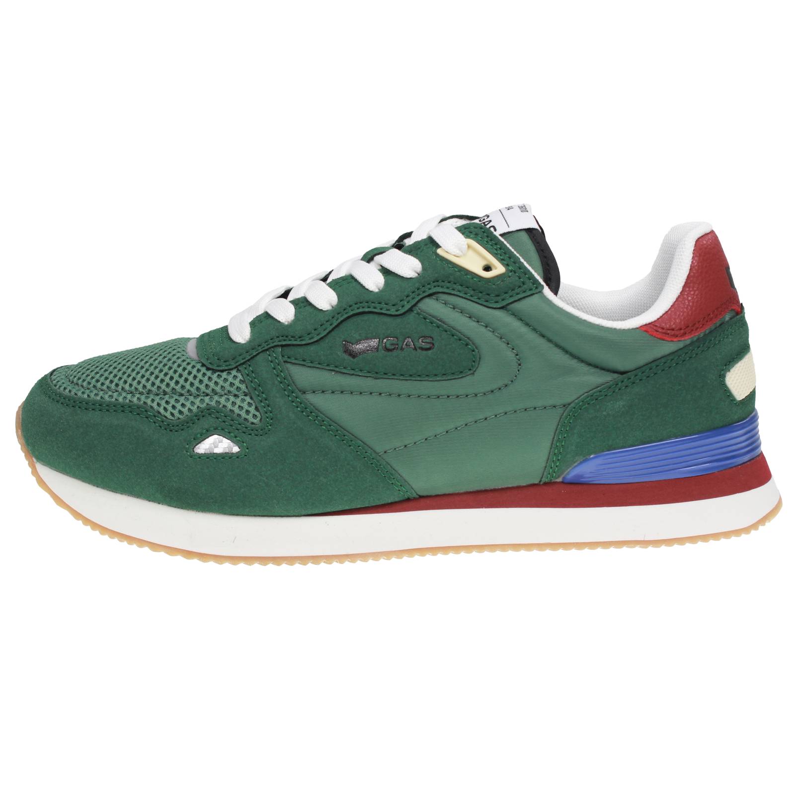 GAS Omy Mix - Niedrige Stoffsneakers Herren grün Foto 3