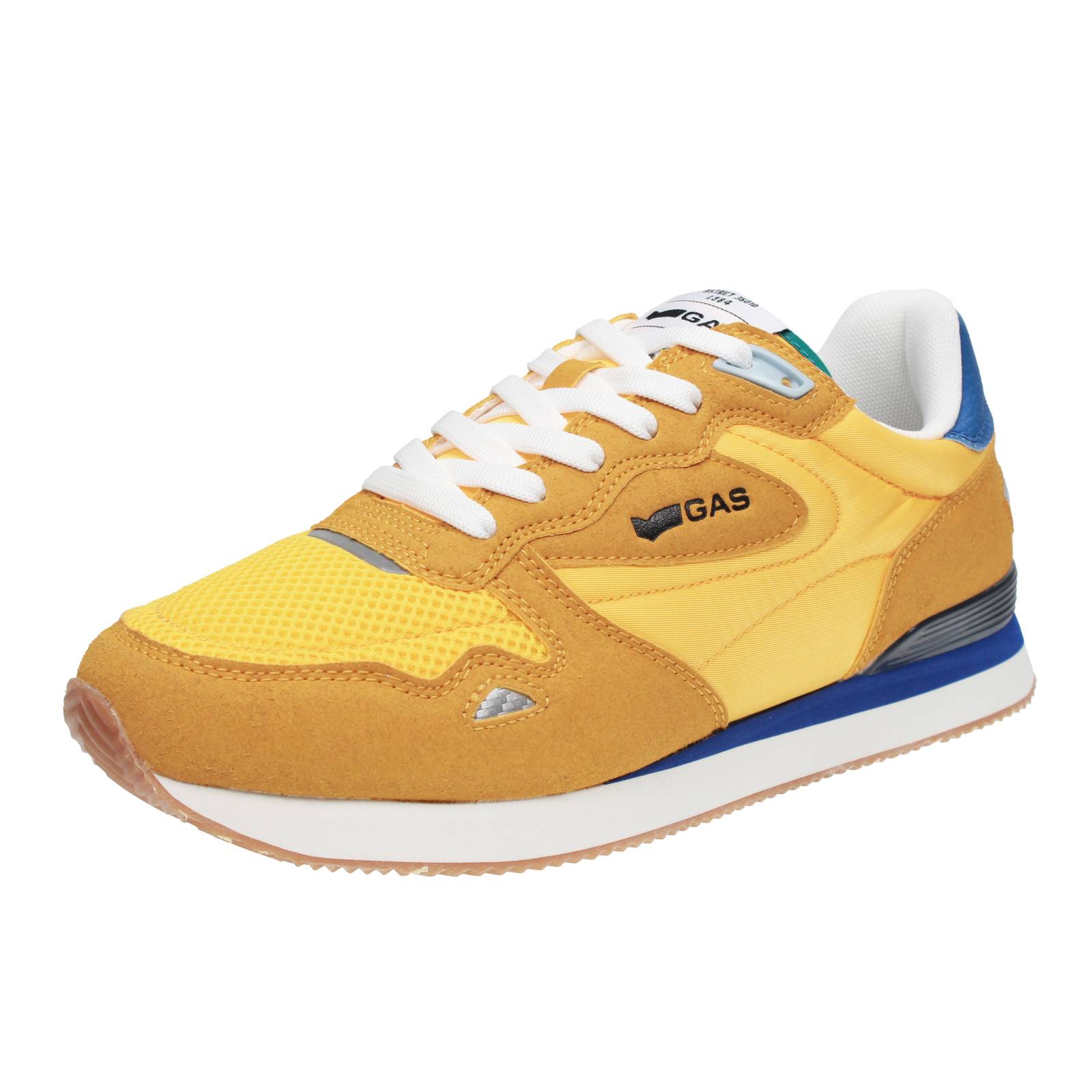 Gas Omy Mix - Low Sneaker aus gelbem Stoff - Herren Schuhe Sneaker Freizeit 9890₽