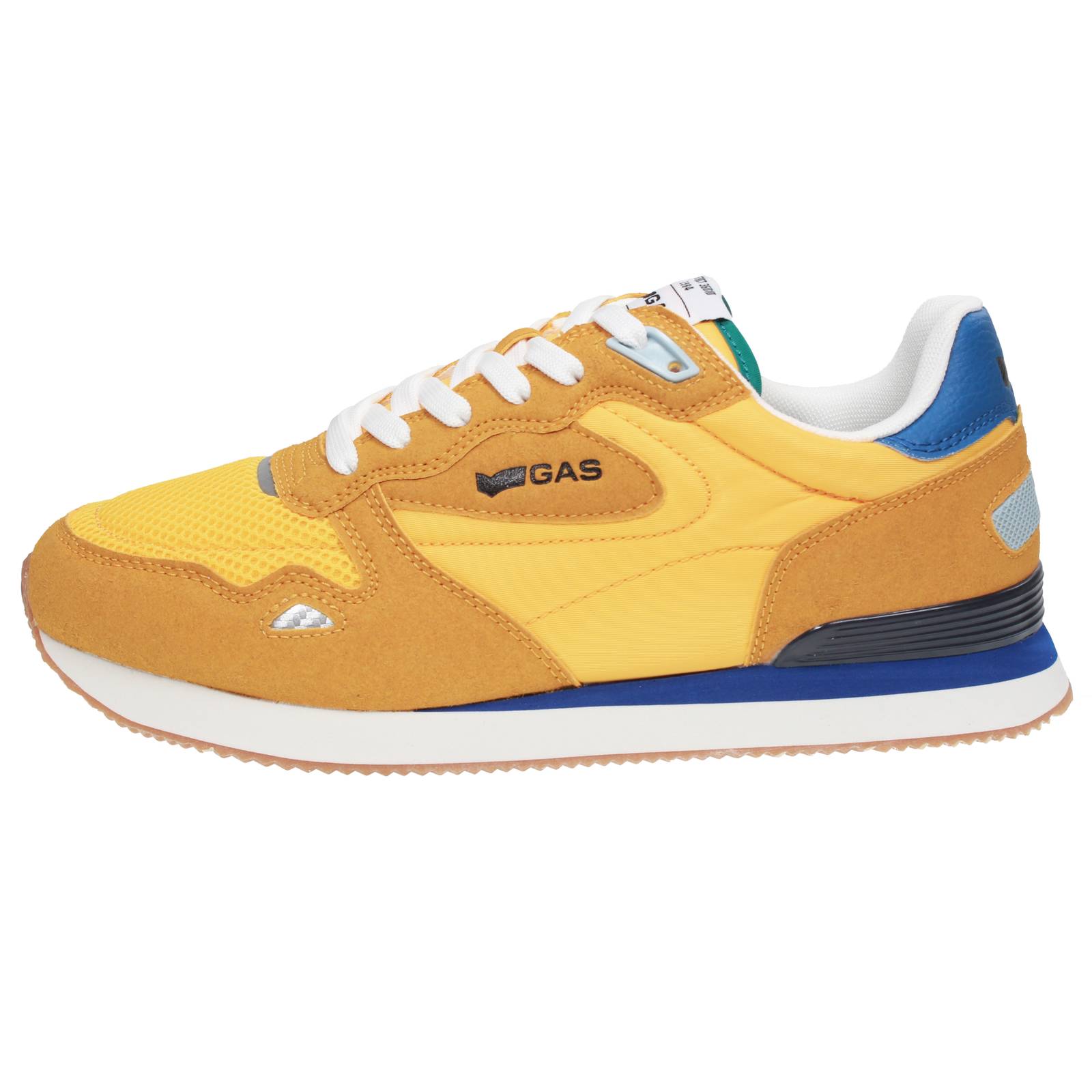 GAS Omy Mix - Niedrige Stoffsneakers Herren gelb Foto 3