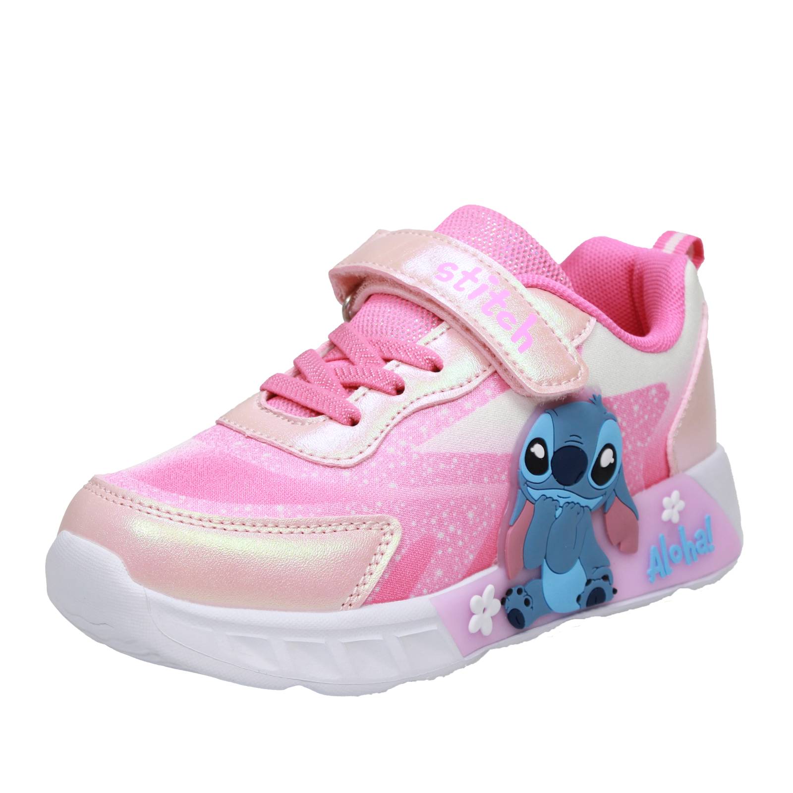 WALT DISNEY Stitch - Sneakers mit Lichtern und LEDs Kinder rosa