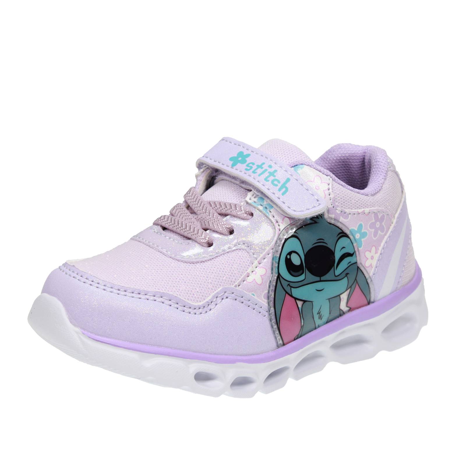 WALT DISNEY Stitch - Sneakers mit Lichtern und LEDs Kinder lila