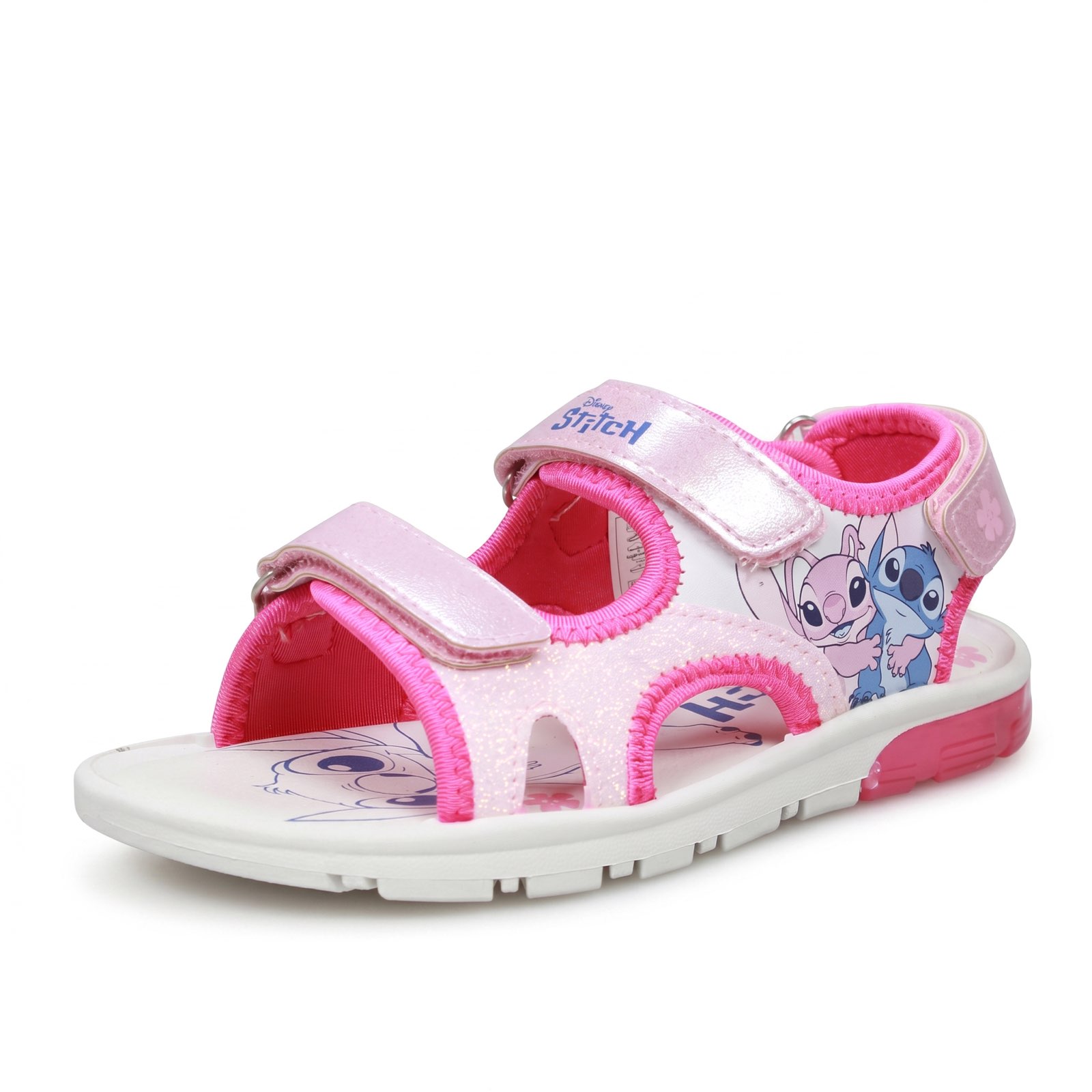 WALT DISNEY Stitch – Sandalen mit LED-Beleuchtung Kinder rosa