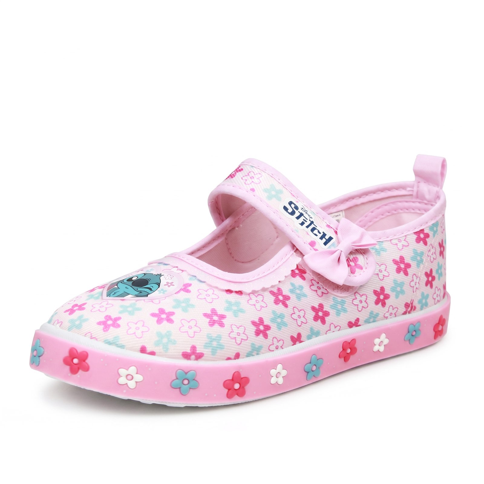 WALT DISNEY Stitch – Hausschuhe aus Stoff Kinder rosa
