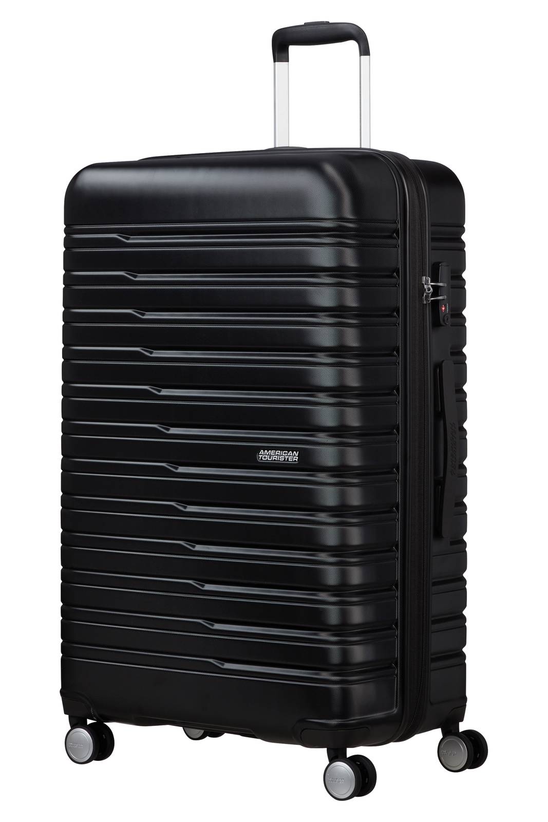 AMERICAN TOURISTER Spinner 78 nero Trolley grande Valigie FLASHLINE