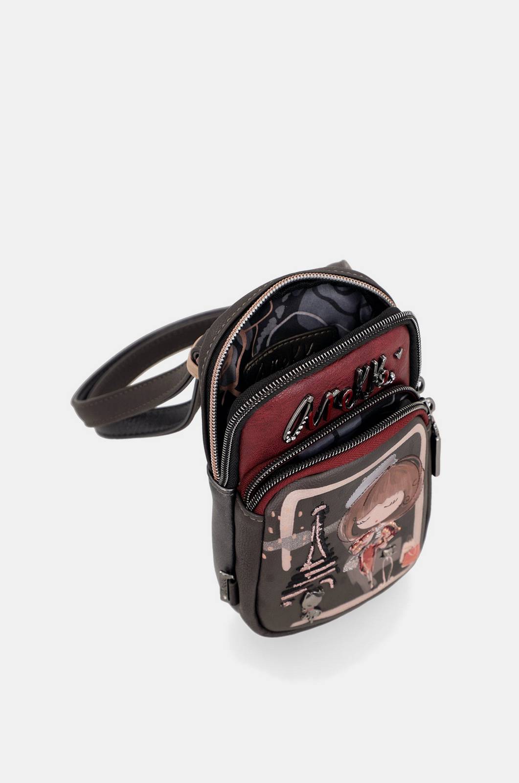 ANEKKE mademoiselle mini crossbody Donna marrone Foto 3