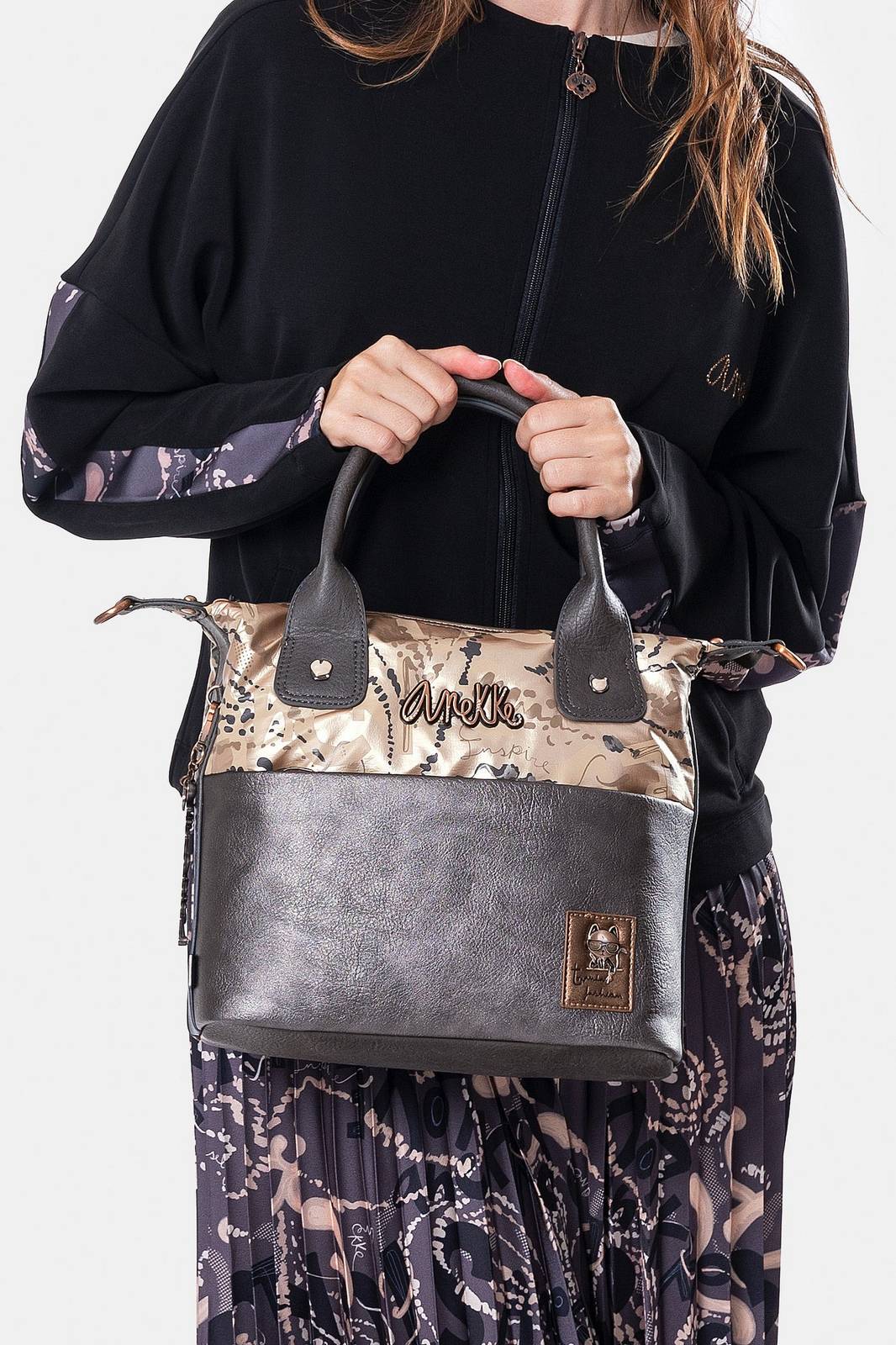ANEKKE short handle bag Donna marrone Foto 4