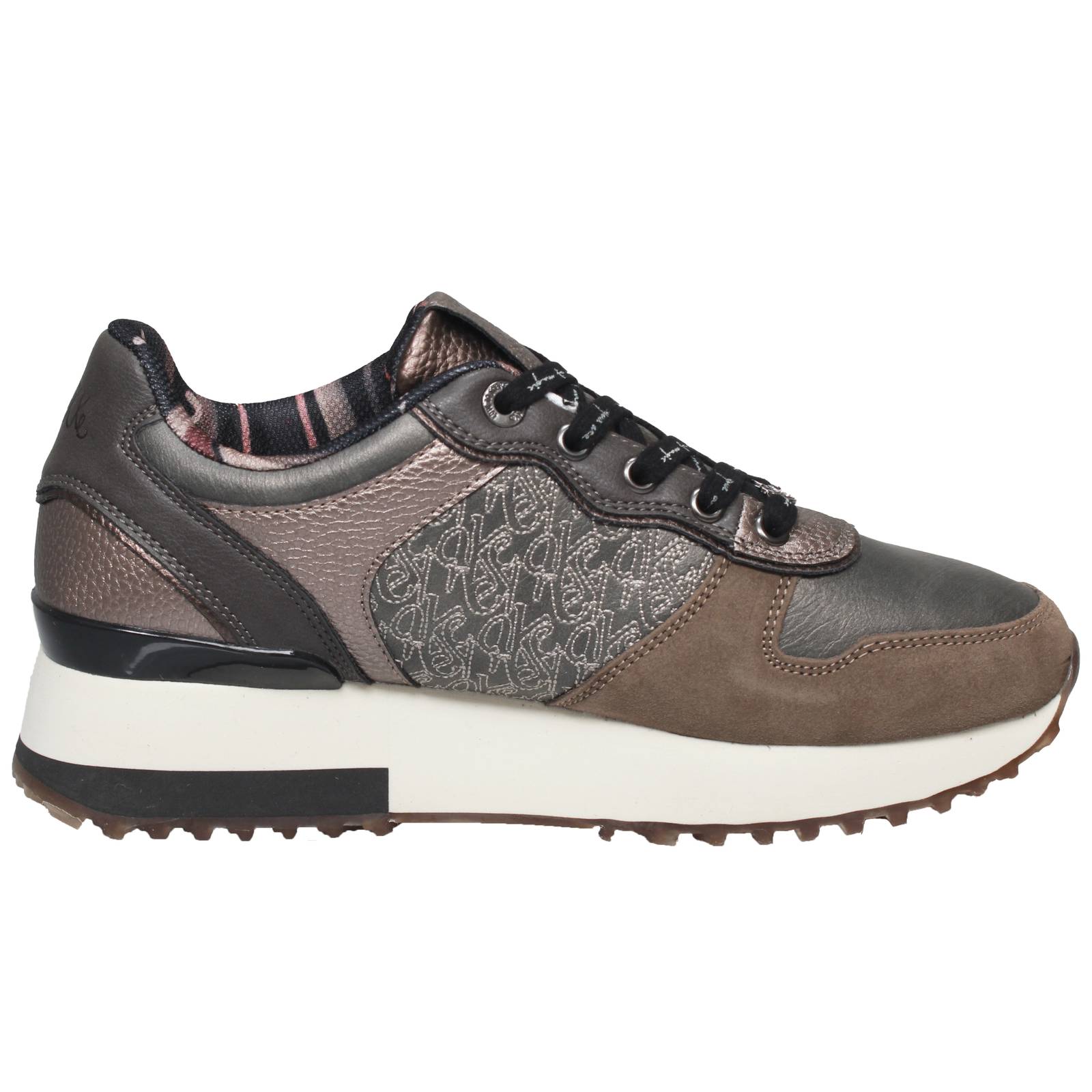 ANEKKE Oxford - Sneakers platform in Suede Donna beige Foto 2