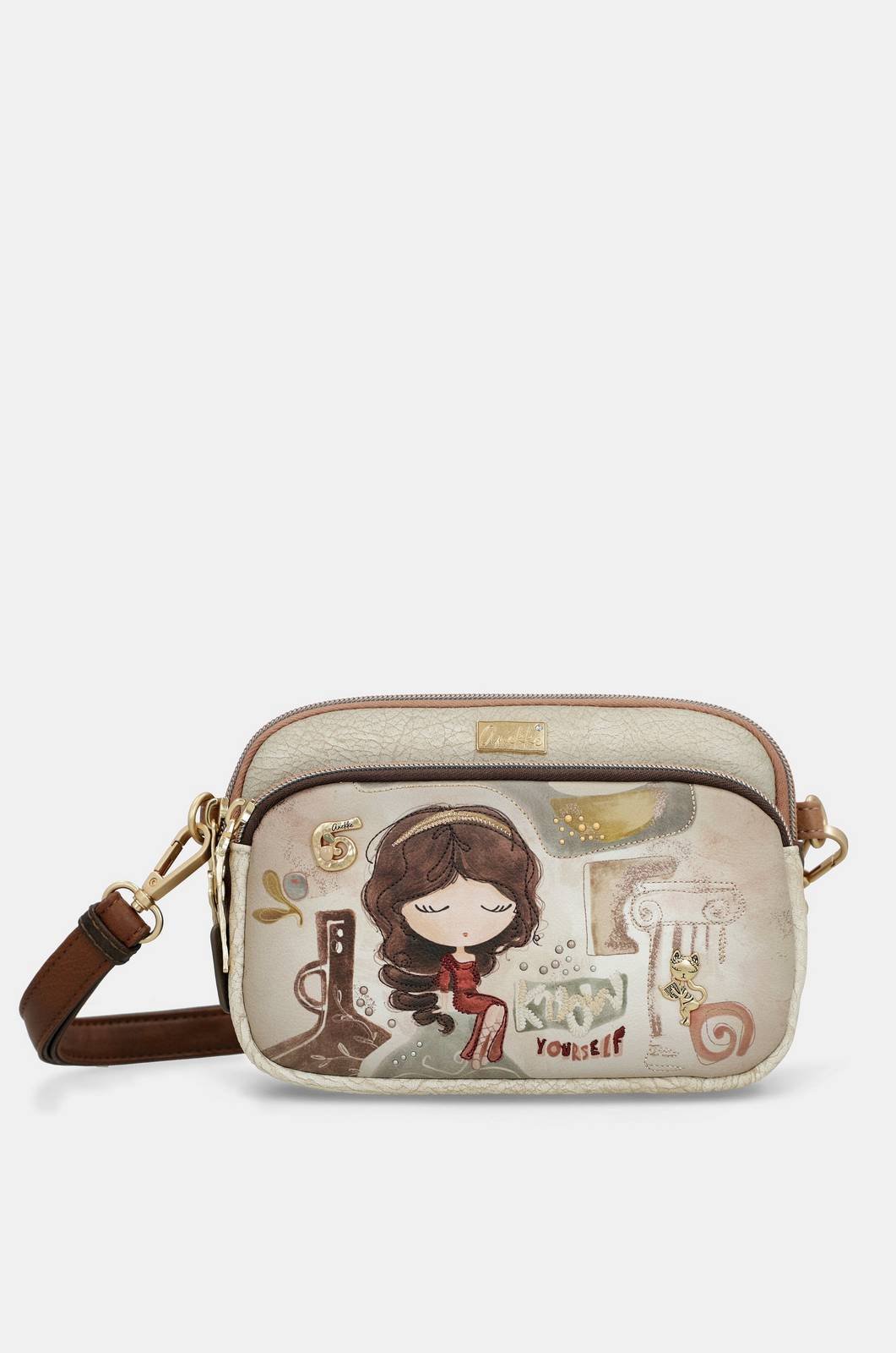 ANEKKE muse crossbody Donna beige Foto 1