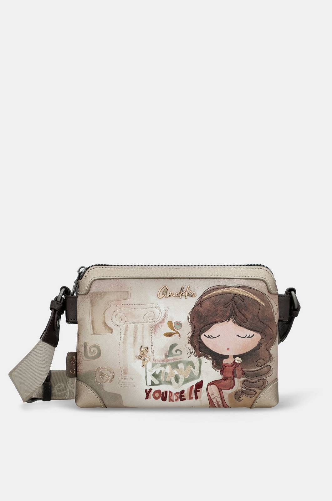 ANEKKE muse crossbody Donna beige Foto 1