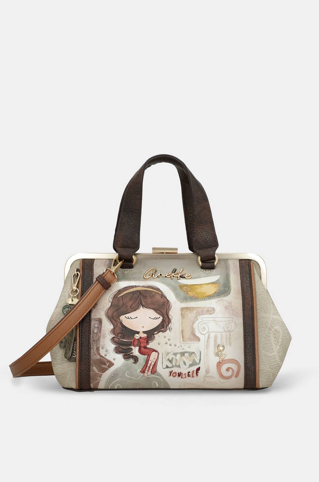 ANEKKE muse short handle bag Donna beige