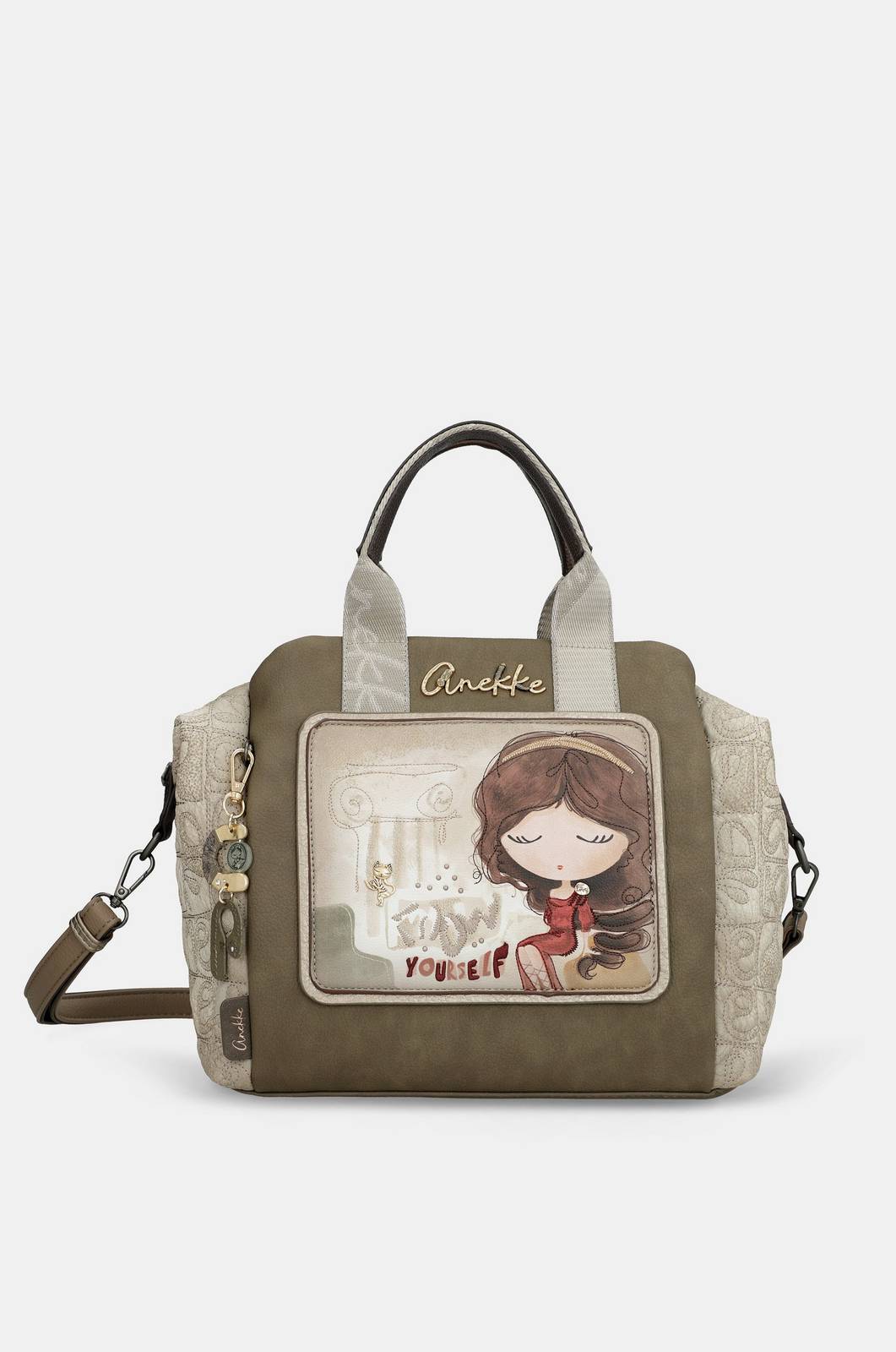 ANEKKE muse short handle bag Donna marrone