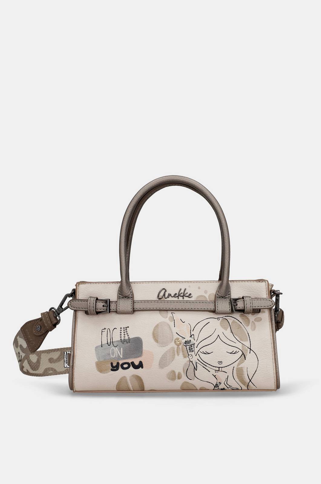 ANEKKE olympia short handle bag Donna beige