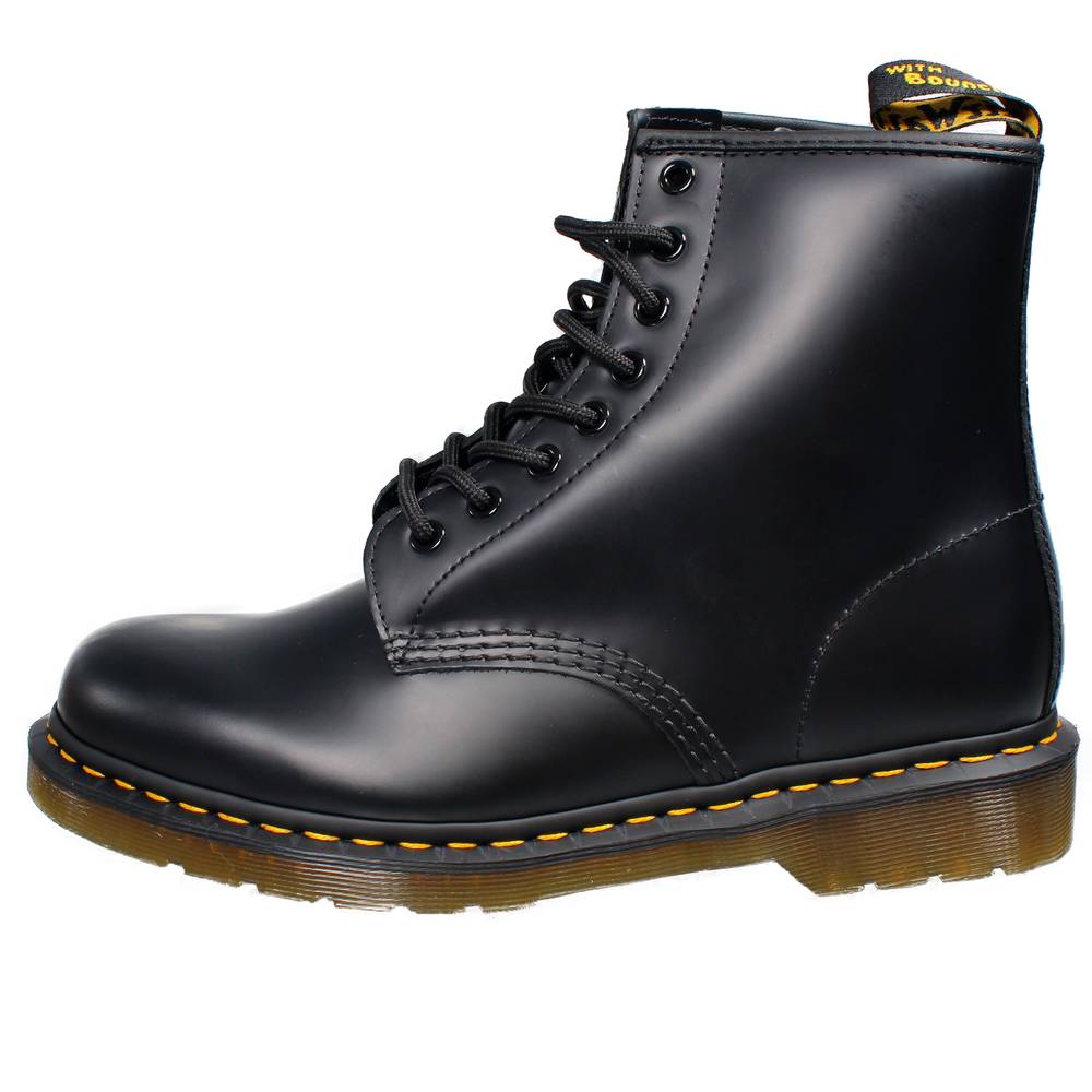 dr martens 1460 black noir smooth