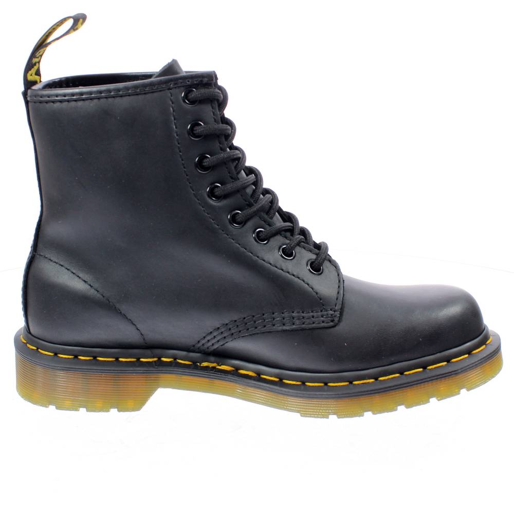 Details zu Dr. Martens 11822003 1460 - Black Greasy Nero Black Greasy Donna Scarpe Limitierte Standardausgabe