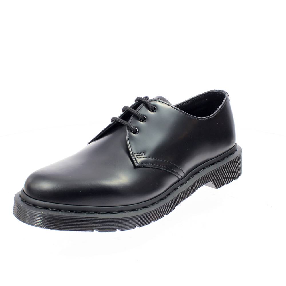14345001 1461 Mono Nero Black Smooth Uomo Scarpe Stringate Classiche